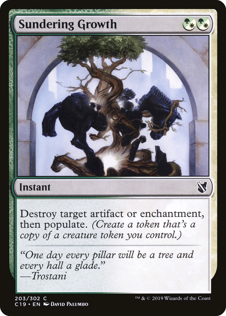 Sundering Growth — Commander 2019 — Magic: The Gathering