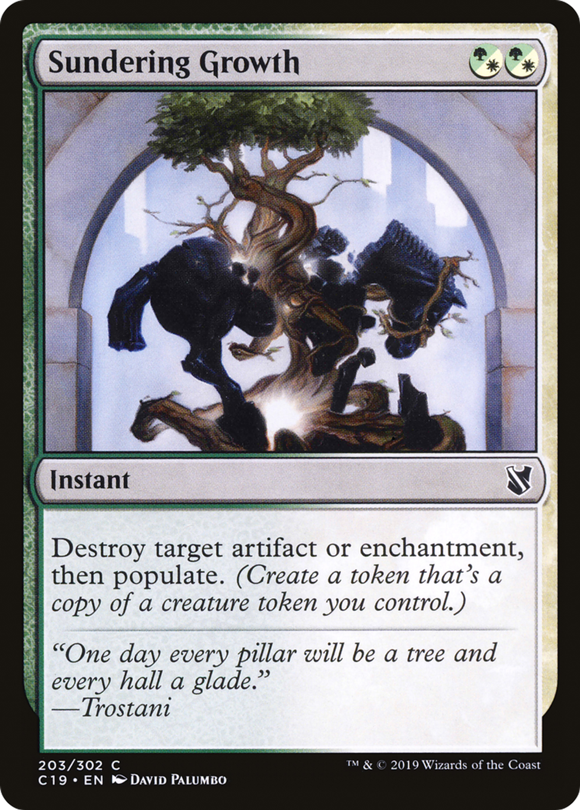 Sundering Growth — Commander 2019 — Magic: The Gathering