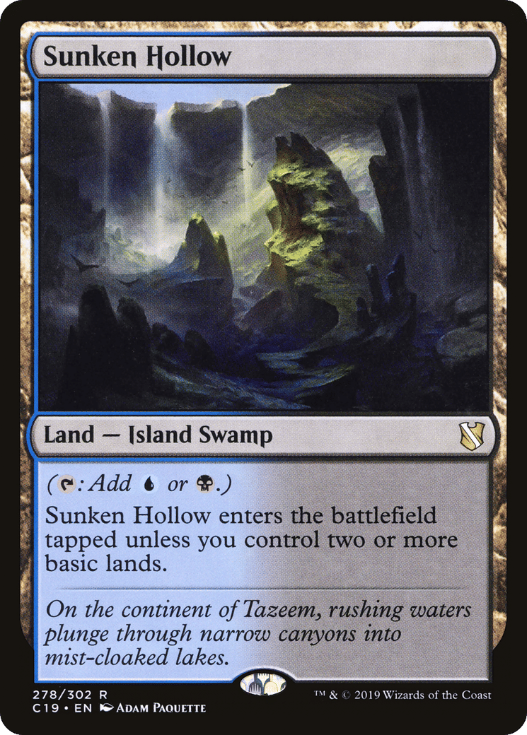 Sunken Hollow — Commander 2019 — Magic: The Gathering