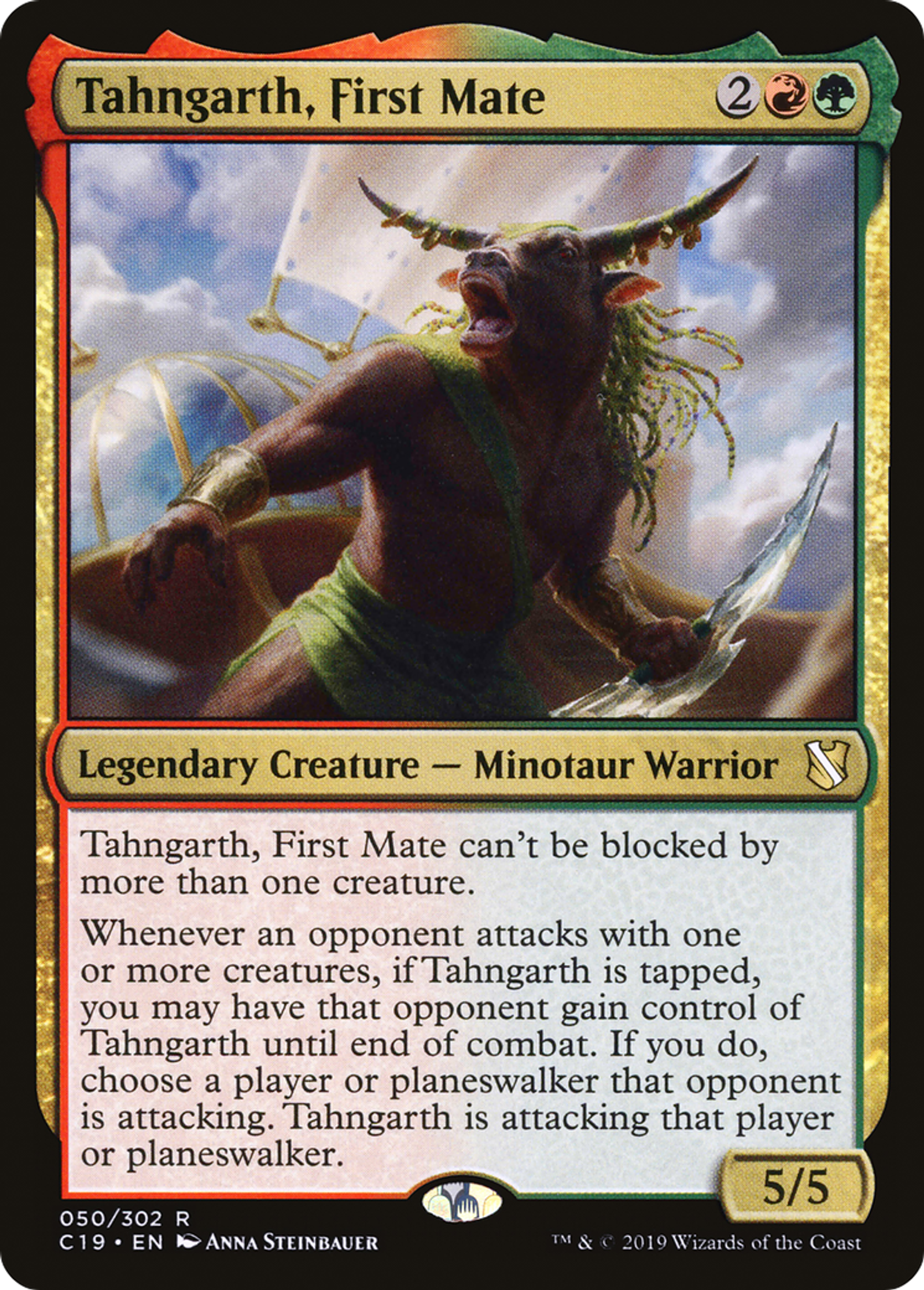 Tahngarth, First Mate — Commander 2019 — Magic: The Gathering