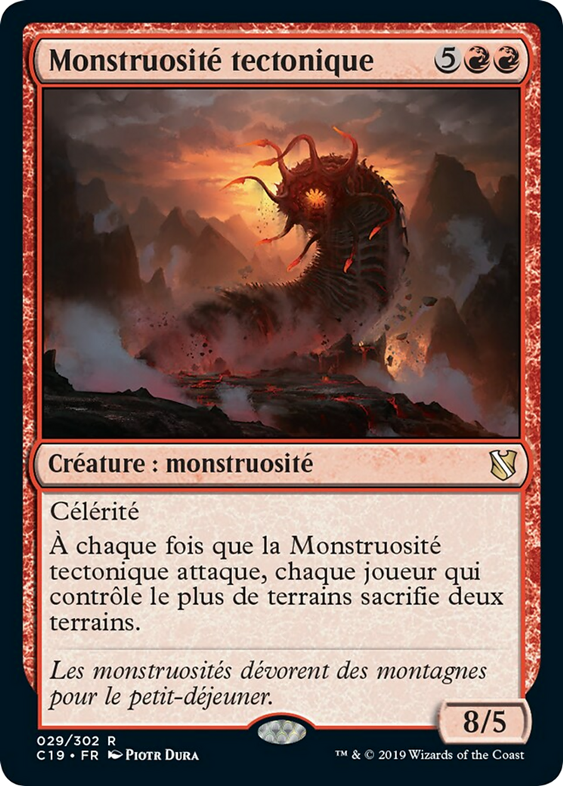 Monstruosité tectonique — Commander 2019 — Magic: The Gathering