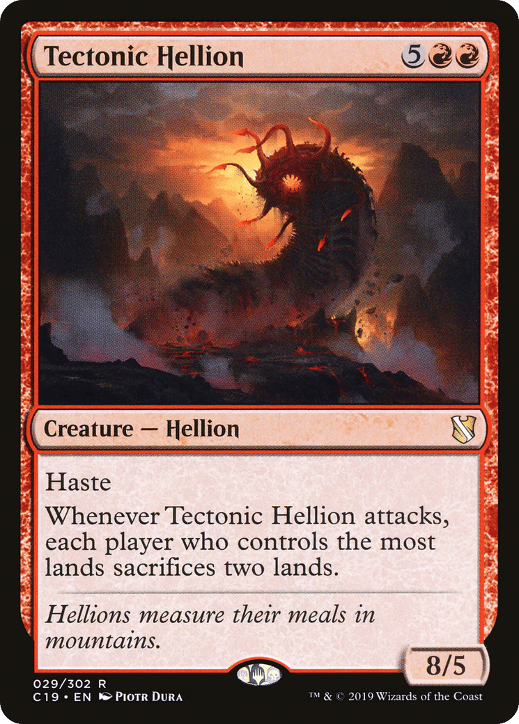 Tectonic Hellion — Commander 2019 — Magic: The Gathering