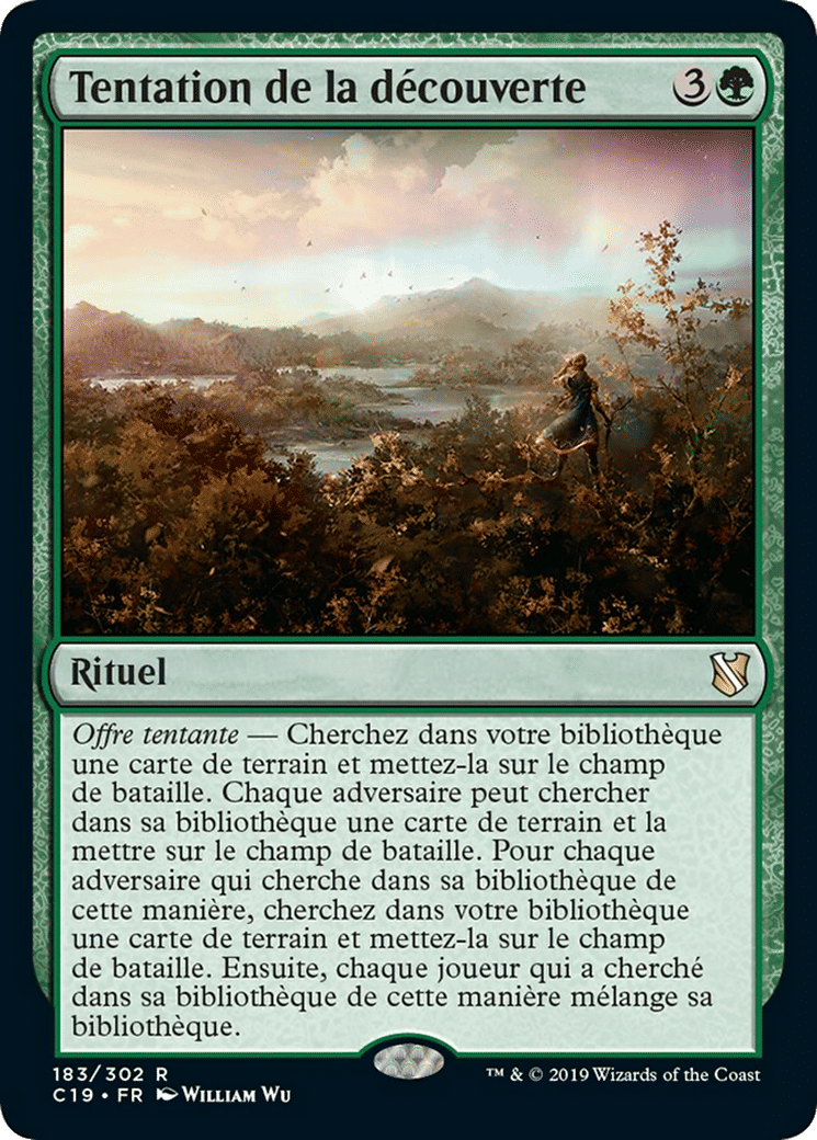 Tentation de la découverte — Commander 2019 — Magic: The Gathering