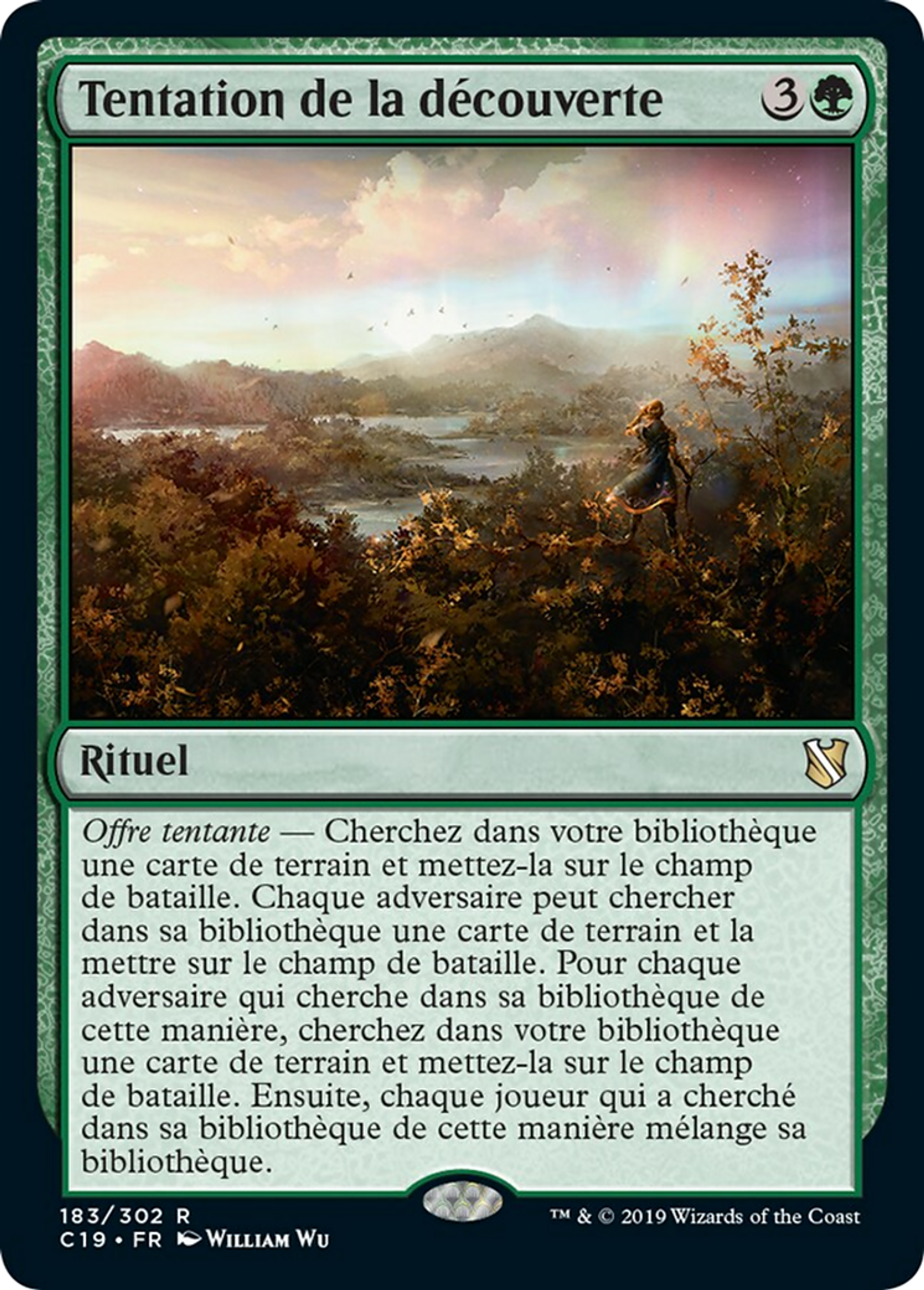 Tentation de la découverte — Commander 2019 — Magic: The Gathering