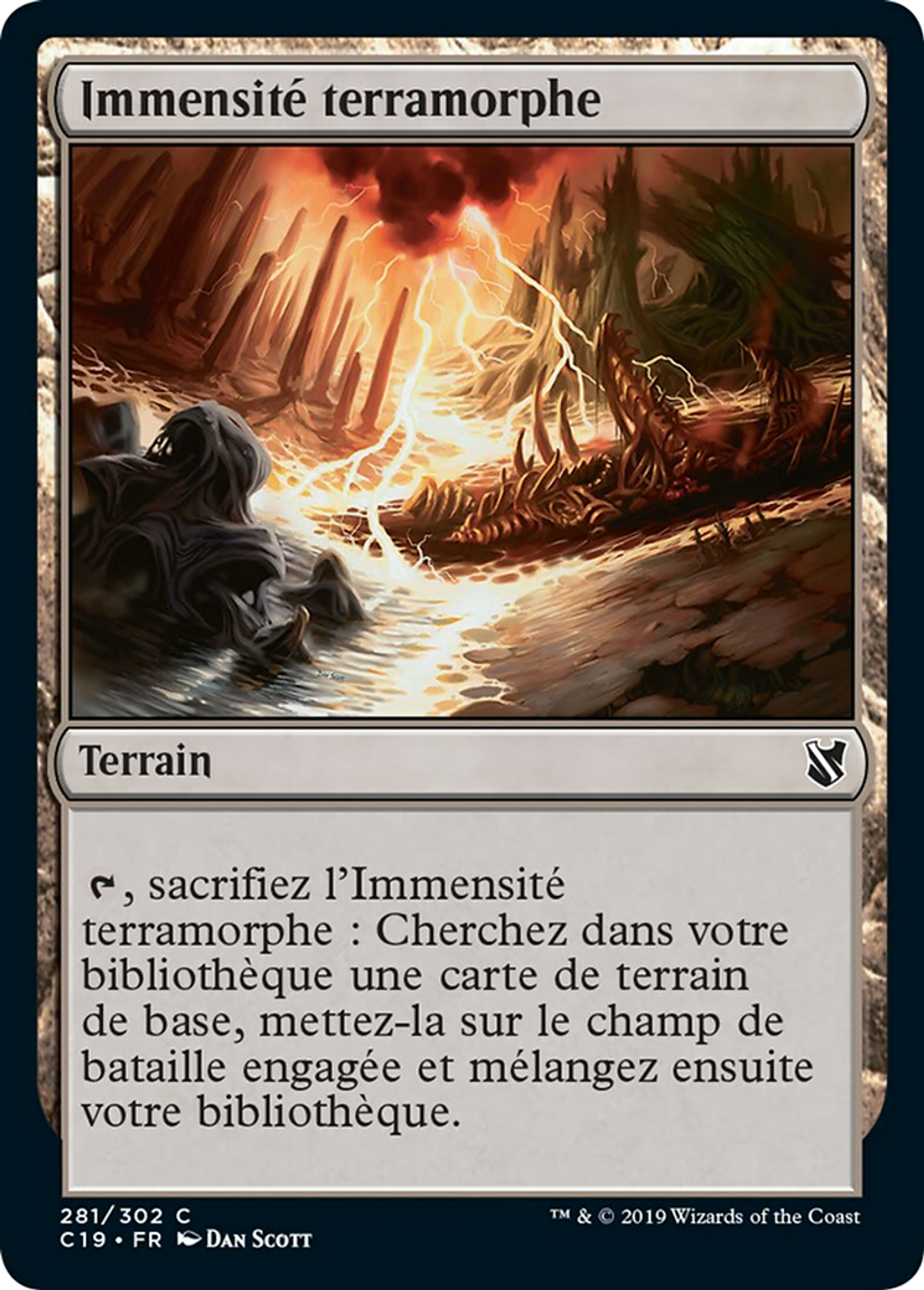 Immensité terramorphe — Commander 2019 — Magic: The Gathering