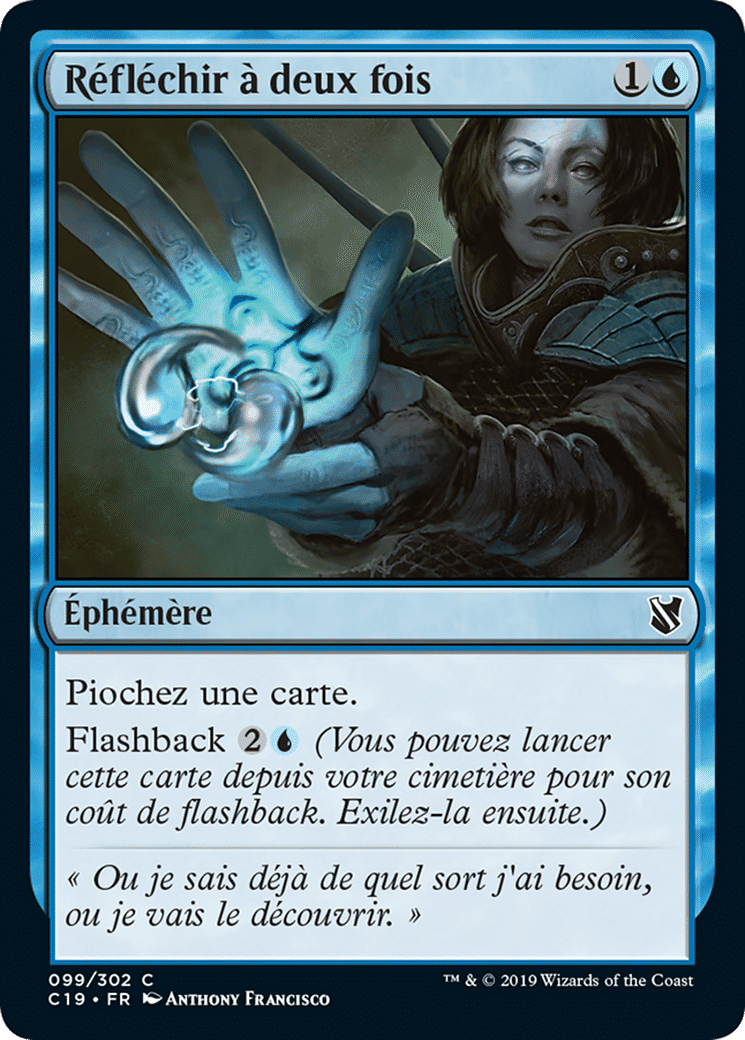 Réfléchir à deux fois — Commander 2019 — Magic: The Gathering