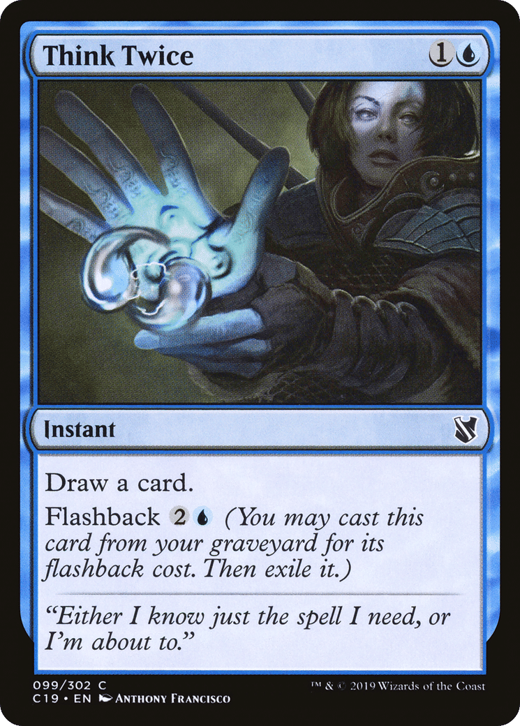 Think Twice — Commander 2019 — Magic: The Gathering