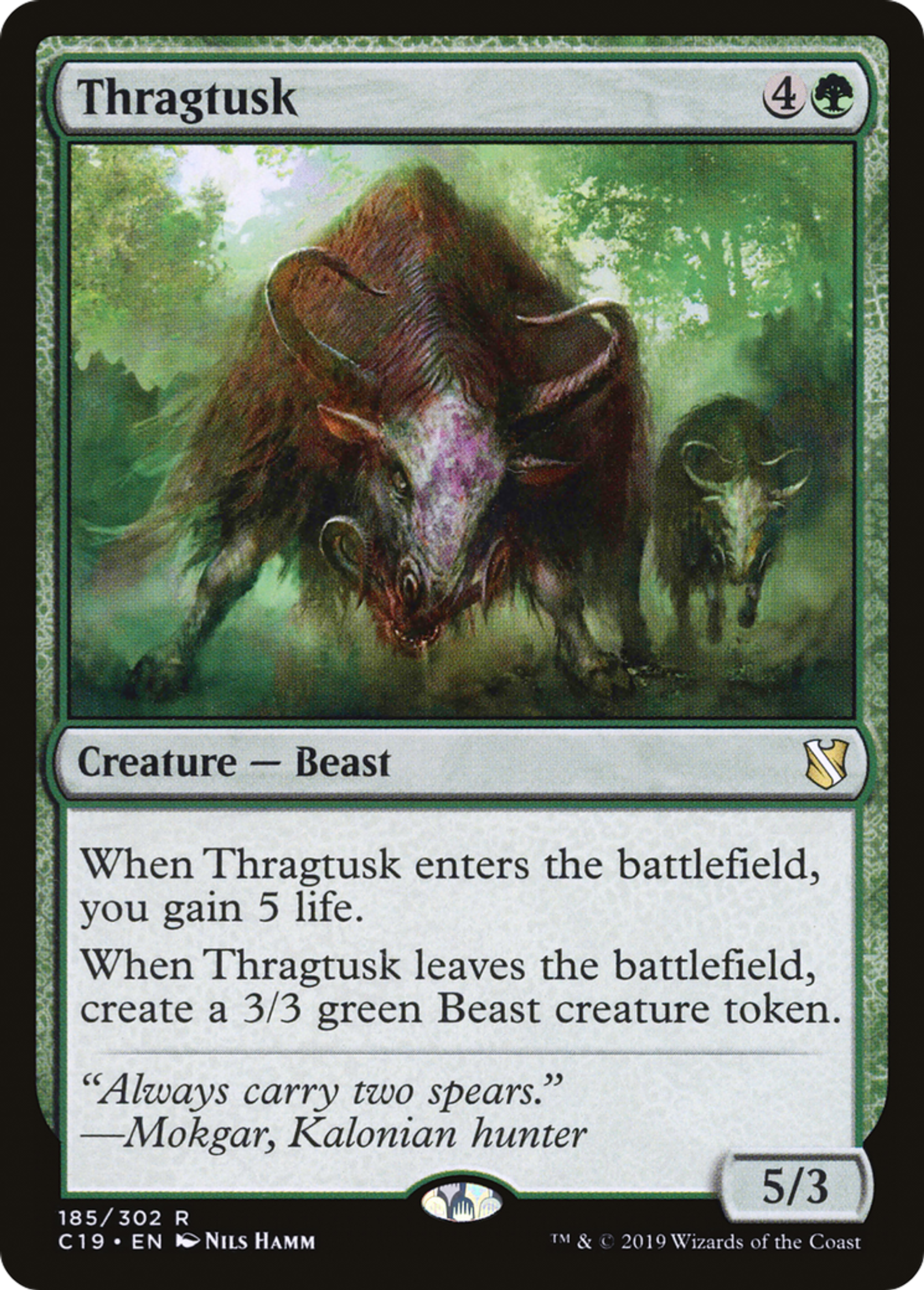 Thragtusk — Commander 2019 — Magic: The Gathering