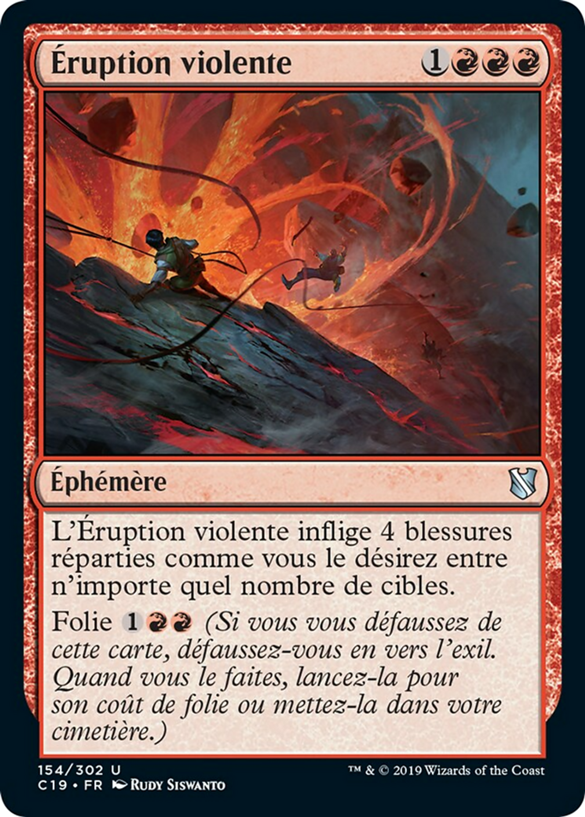 Éruption violente — Commander 2019 — Magic: The Gathering