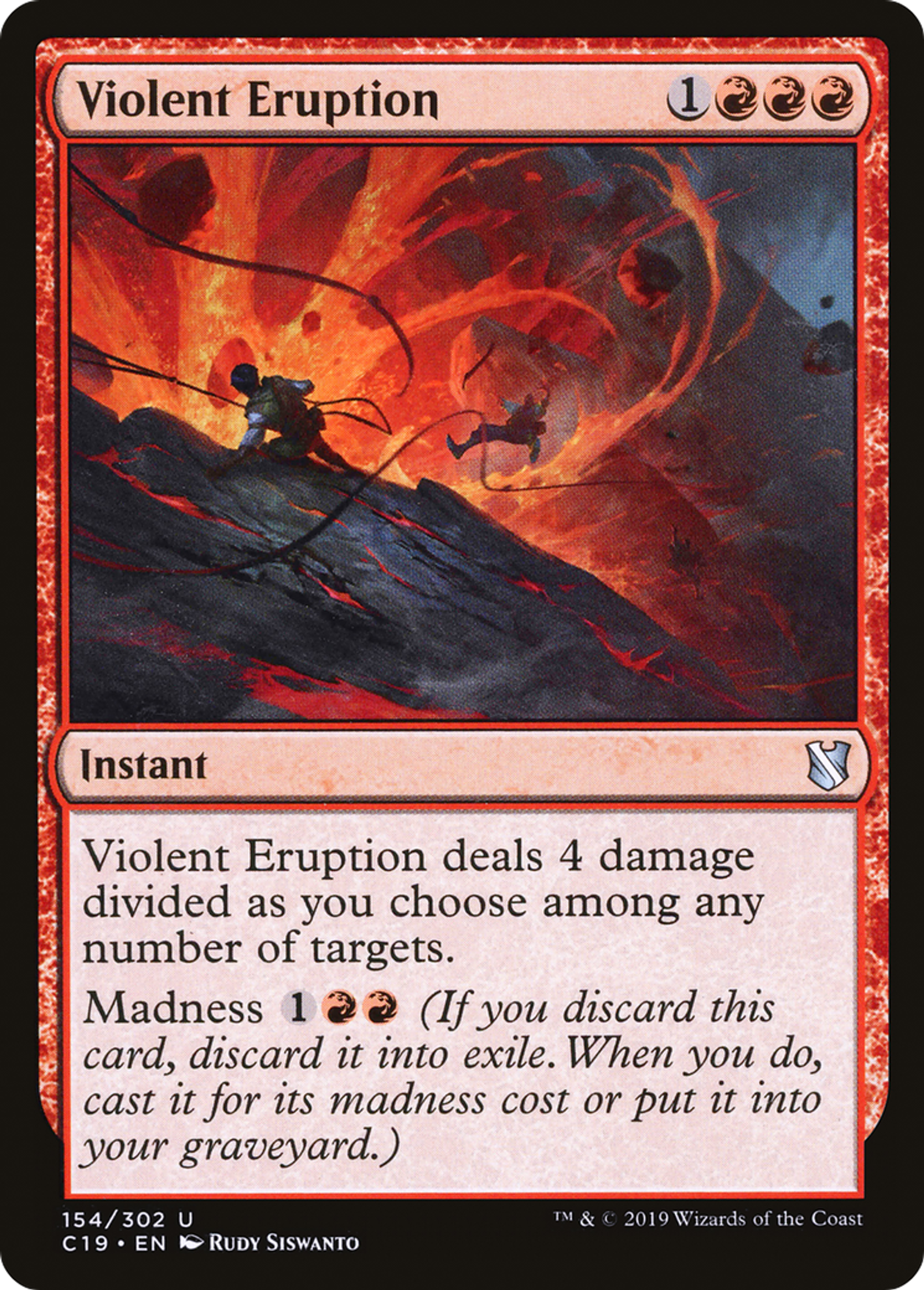 Violent Eruption — Commander 2019 — Magic: The Gathering