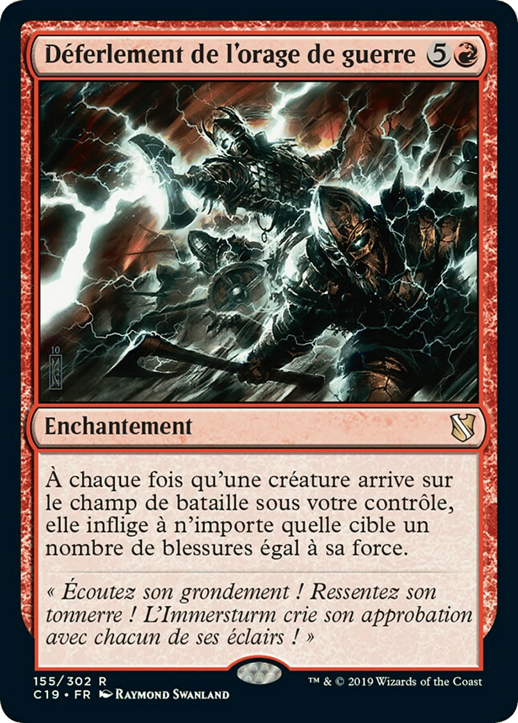 Déferlement de l'orage de guerre — Commander 2019 — Magic: The Gathering