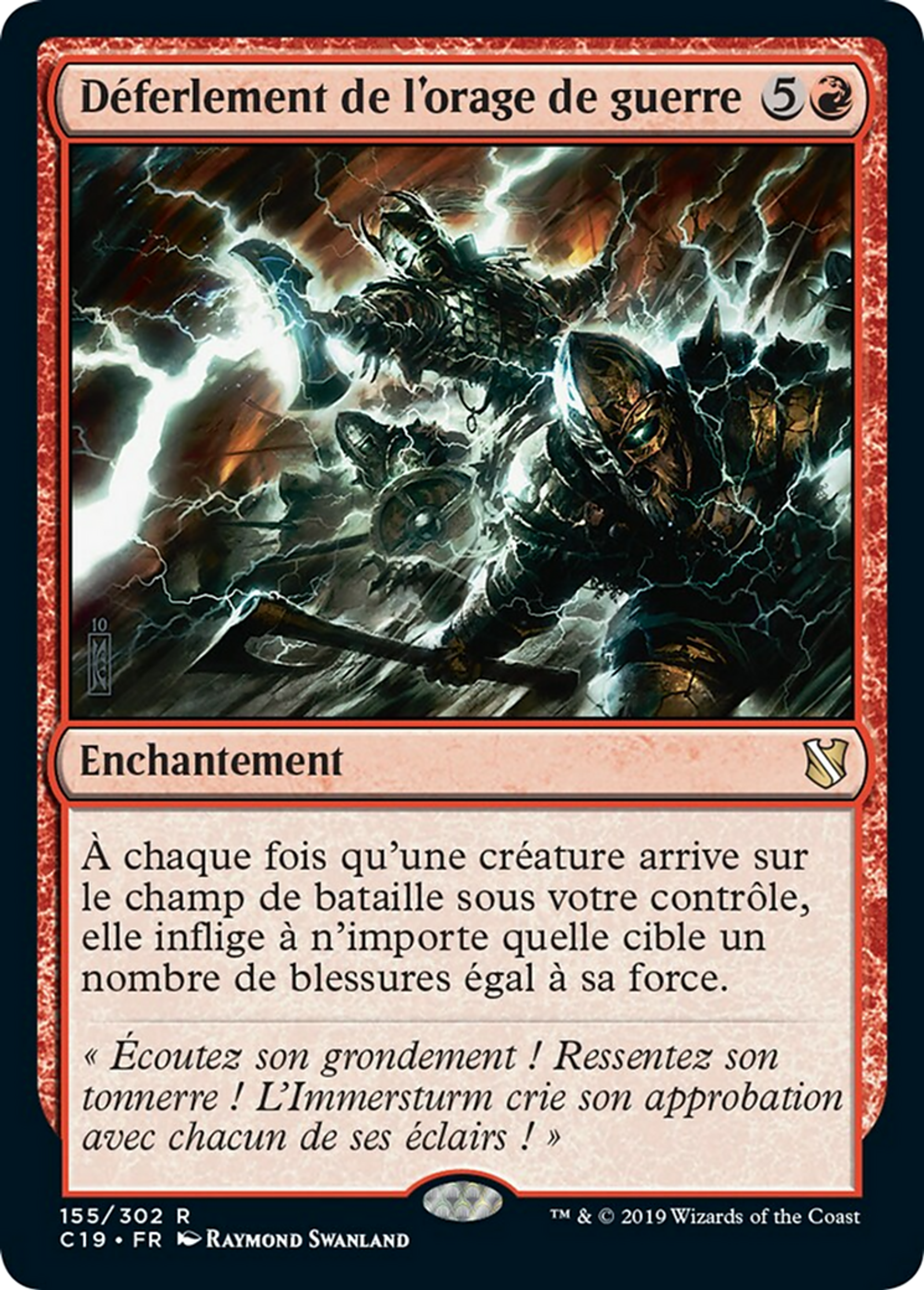 Déferlement de l'orage de guerre — Commander 2019 — Magic: The Gathering