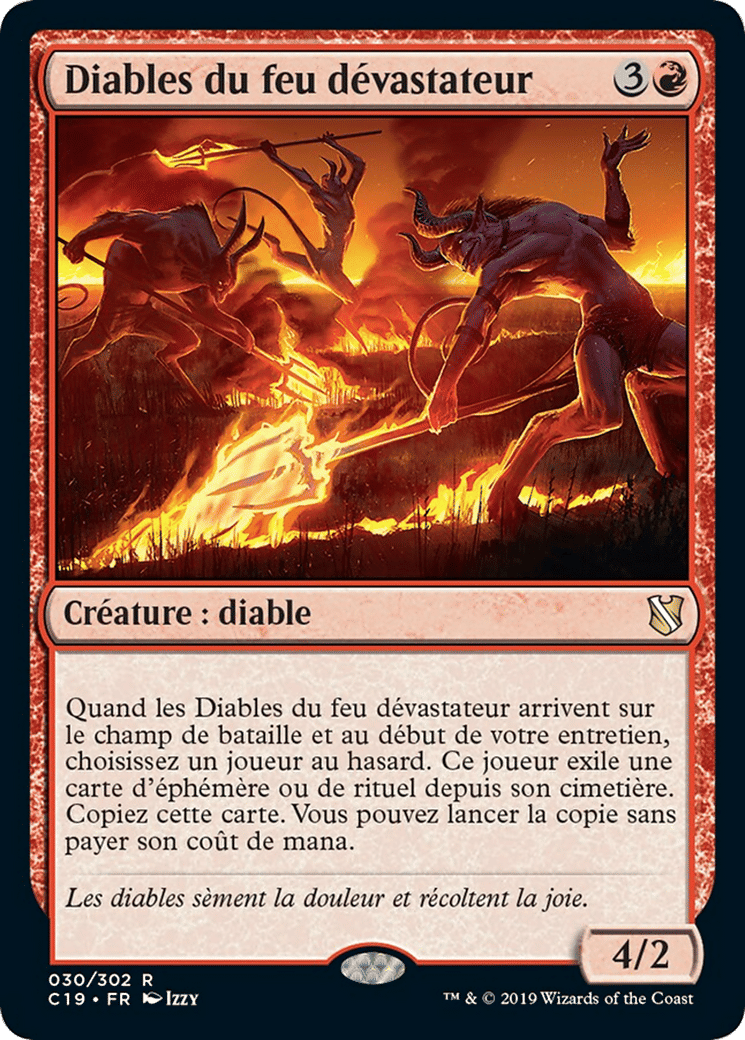 Diables du feu dévastateur — Commander 2019 — Magic: The Gathering
