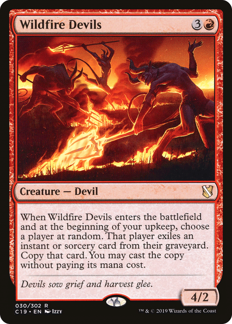 Wildfire Devils — Commander 2019 — Magic: The Gathering