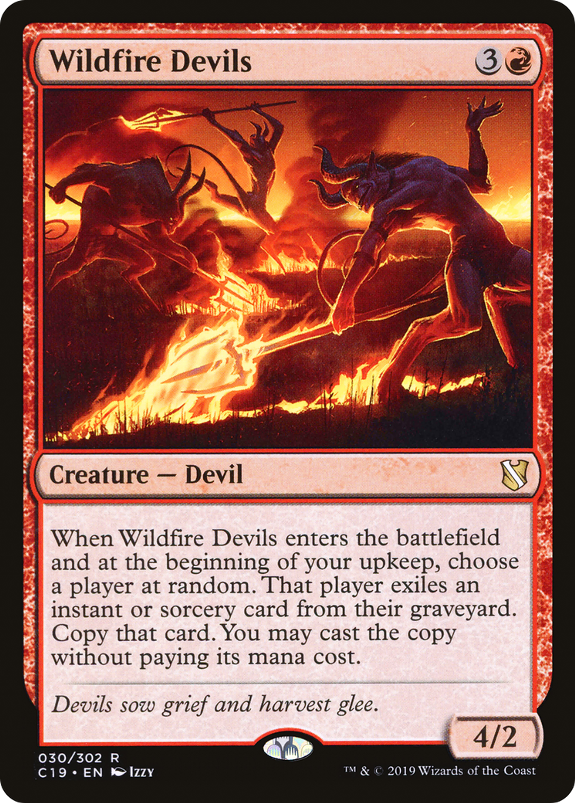 Wildfire Devils — Commander 2019 — Magic: The Gathering