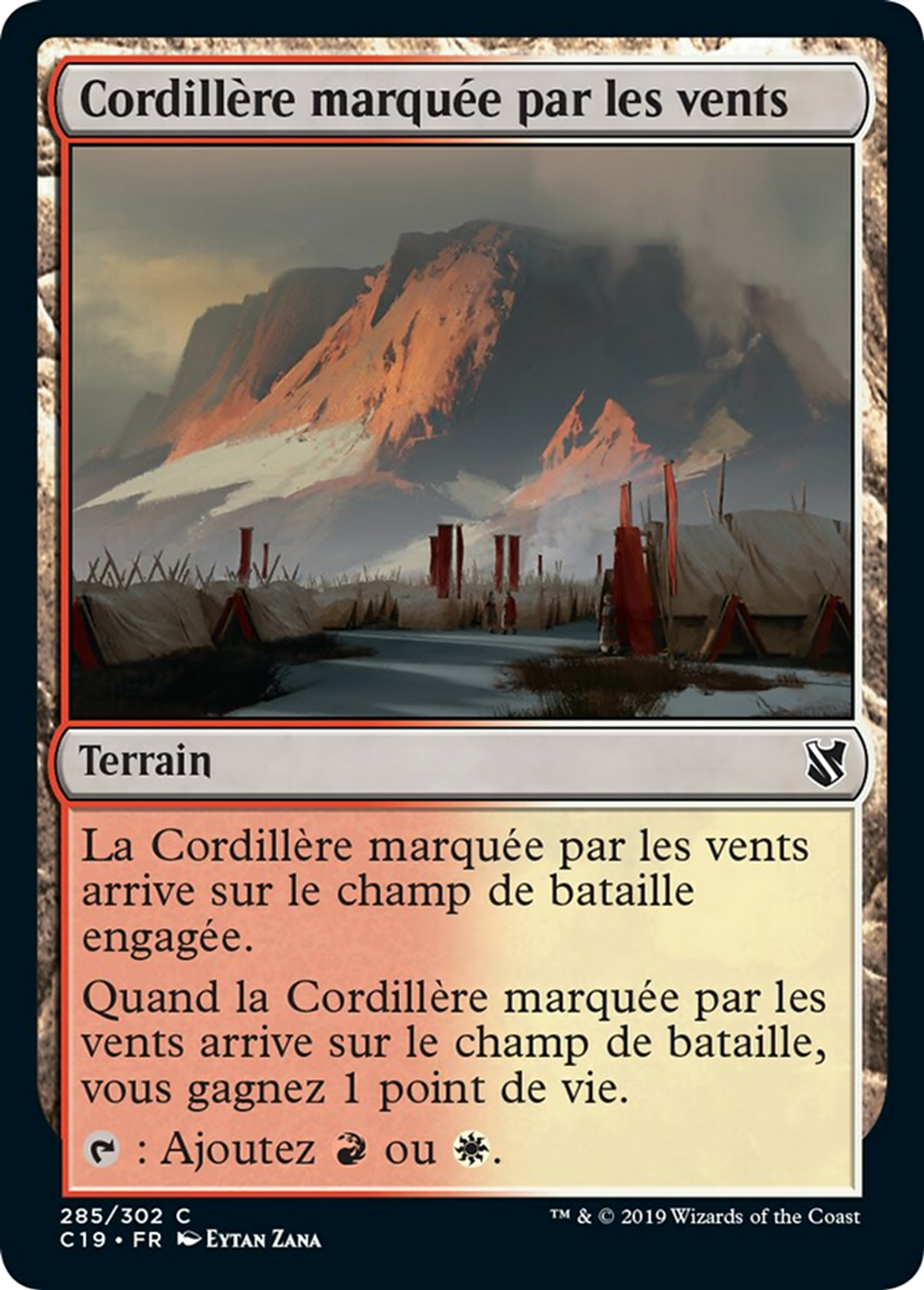Cordillère marquée par les vents — Commander 2019 — Magic: The Gathering