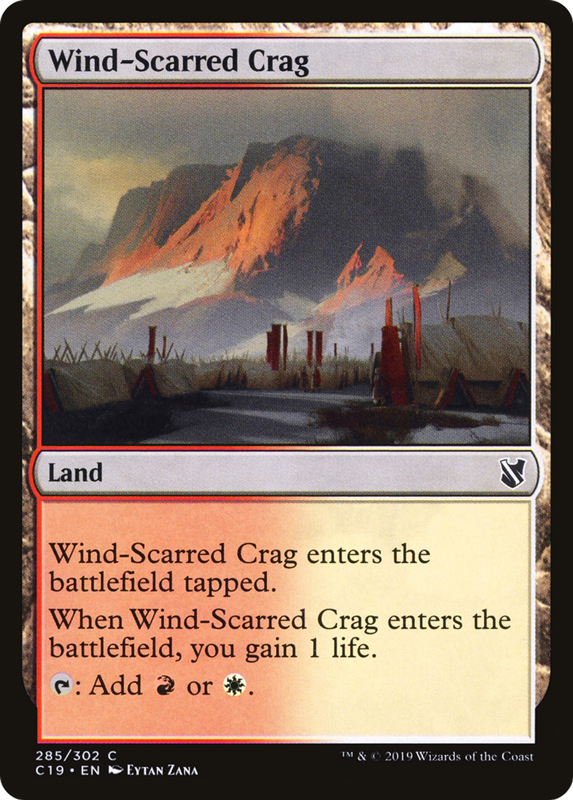 Wind-Scarred Crag — Commander 2019 — Magic: The Gathering