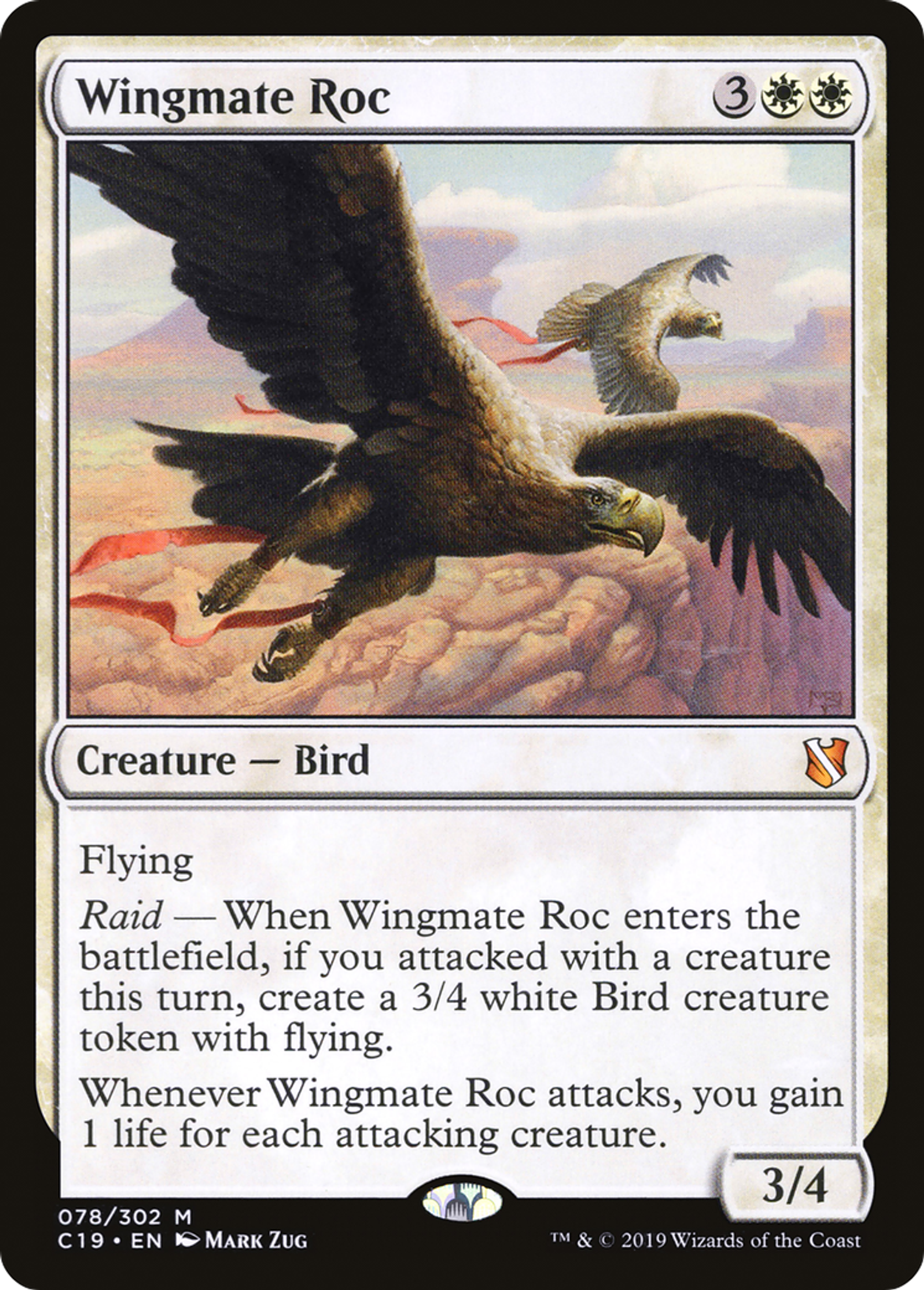 Wingmate Roc — Commander 2019 — Magic: The Gathering