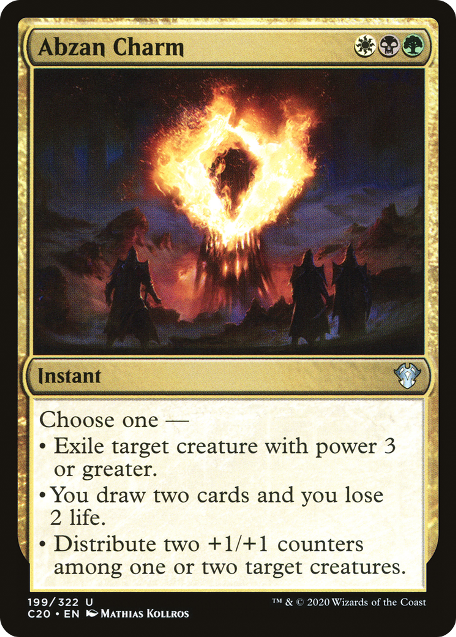 Abzan Charm — Commander 2020 — Magic: The Gathering