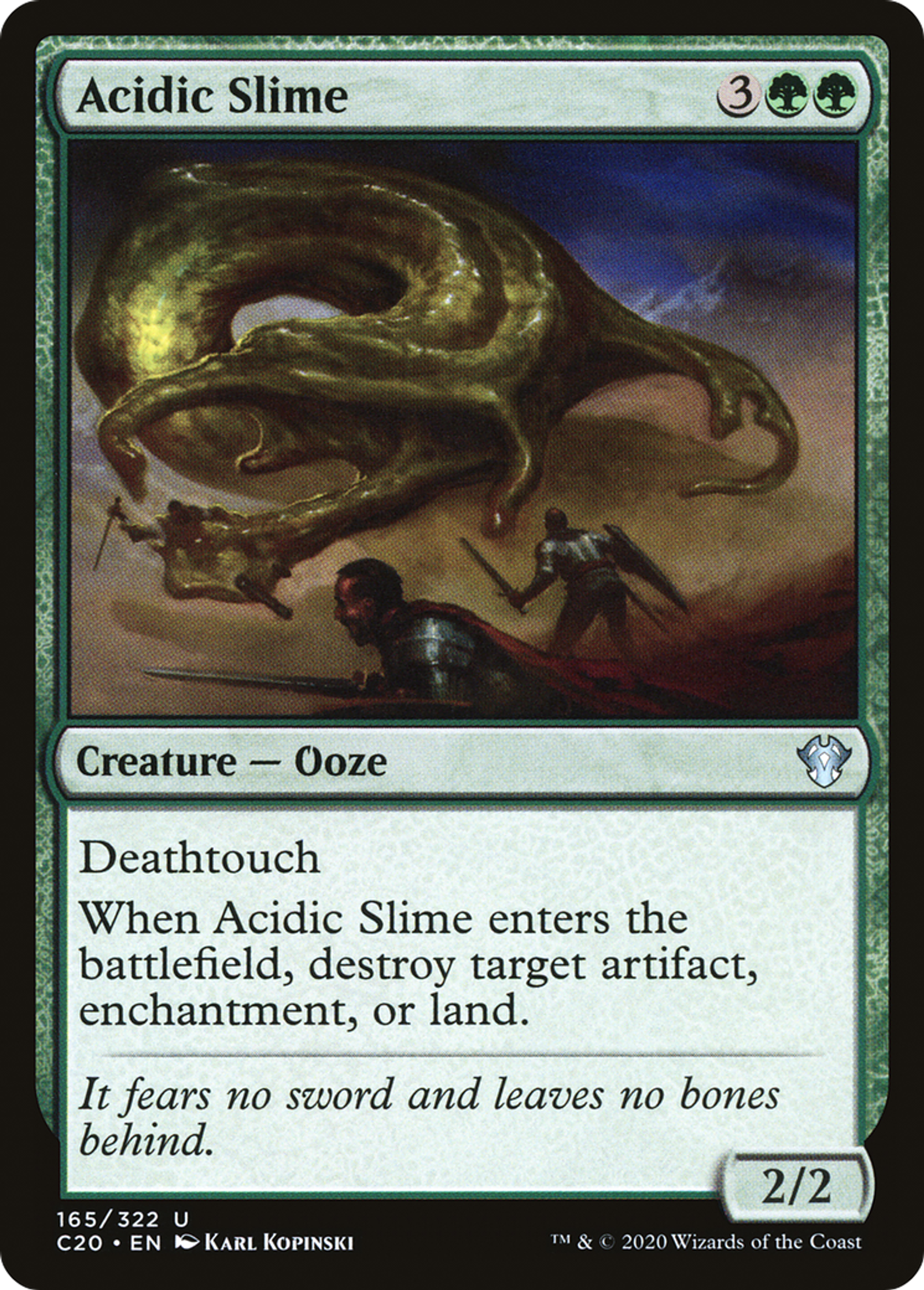 Acidic Slime — Commander 2020 — Magic: The Gathering