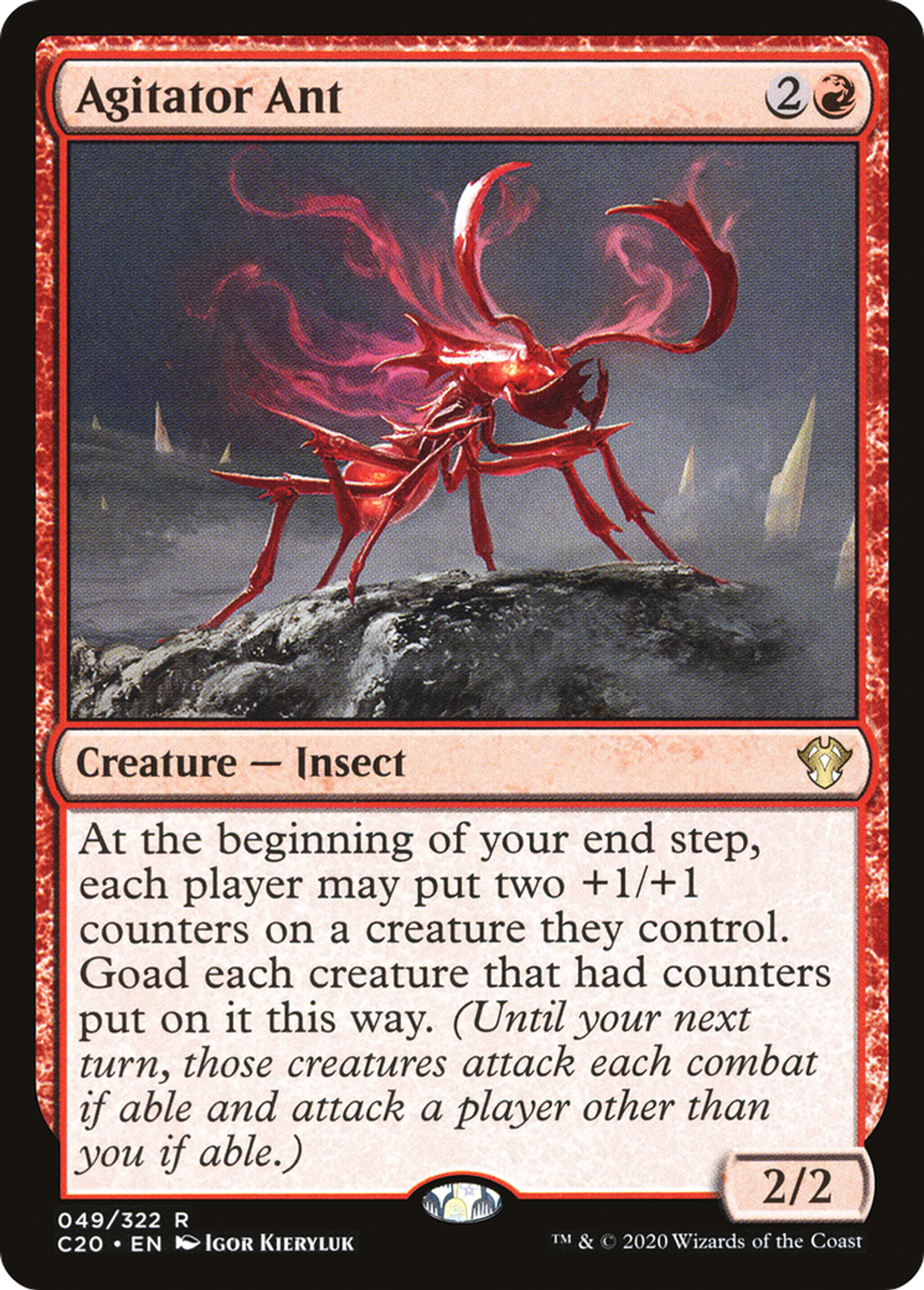Fourmi agitatrice — Commander 2020 — Magic: The Gathering