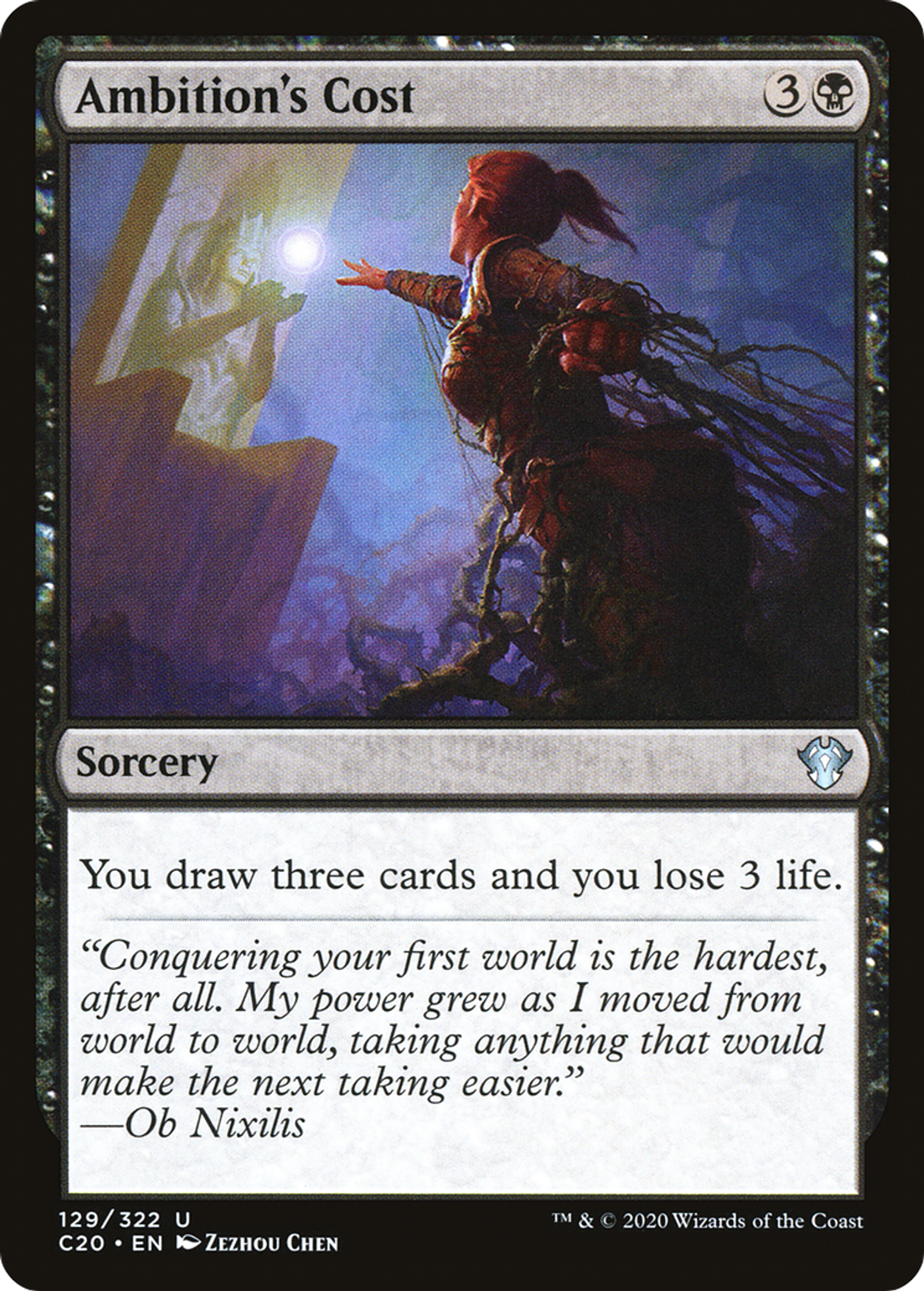 Ambition's Cost — Commander 2020 — Magic: The Gathering
