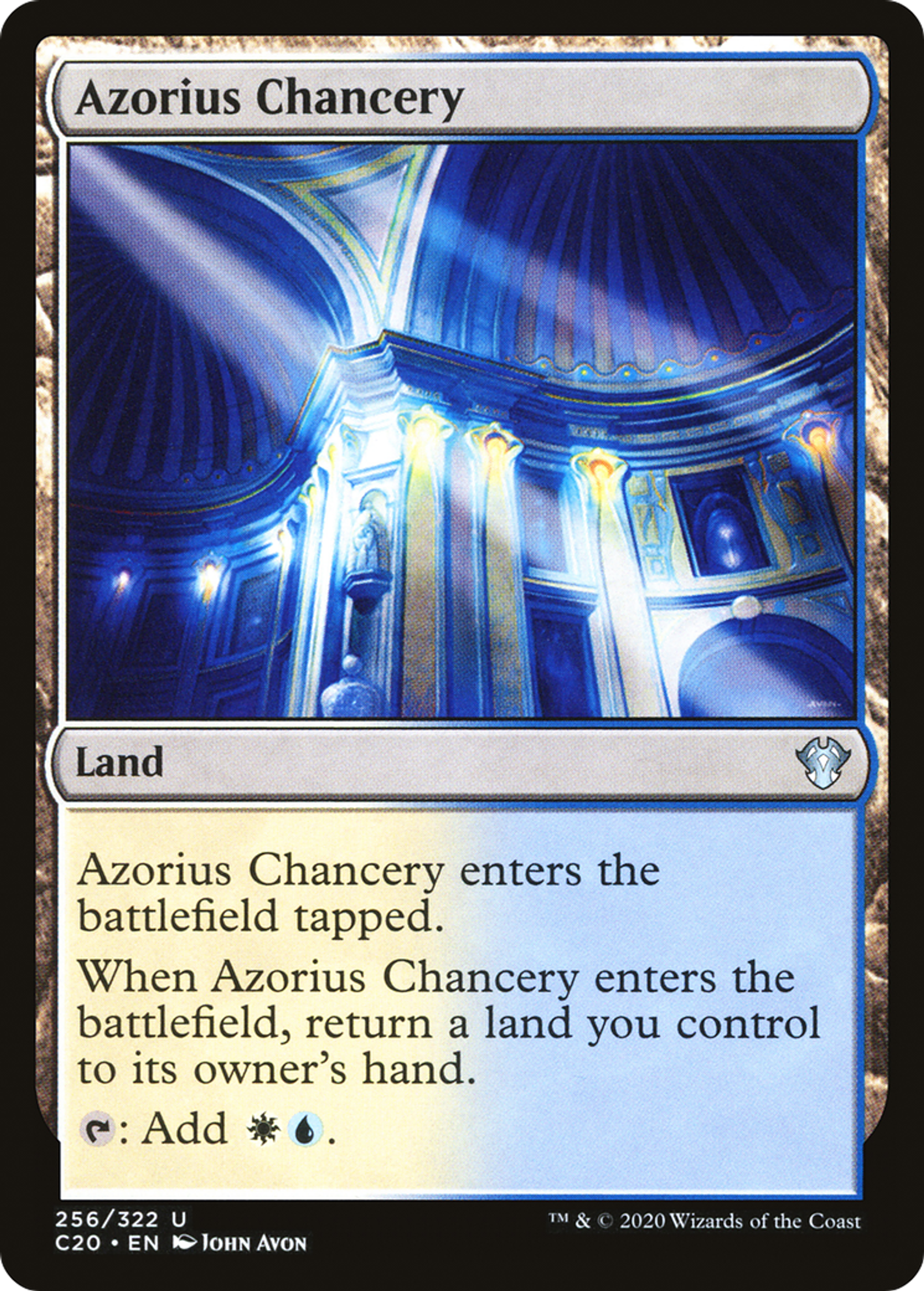Azorius Chancery — Commander 2020 — Magic: The Gathering