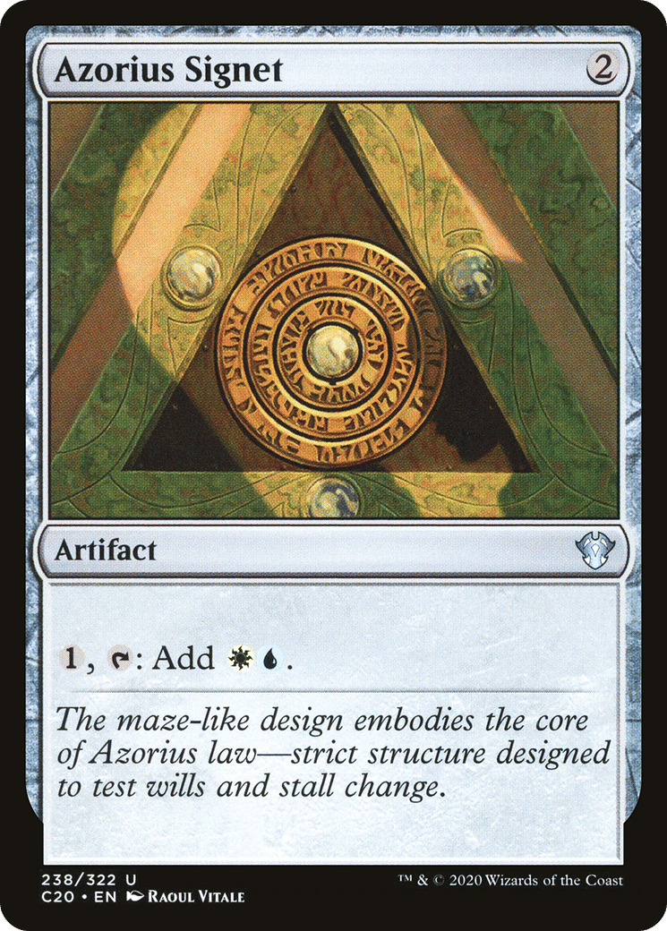 Azorius Signet — Commander 2020 — Magic: The Gathering