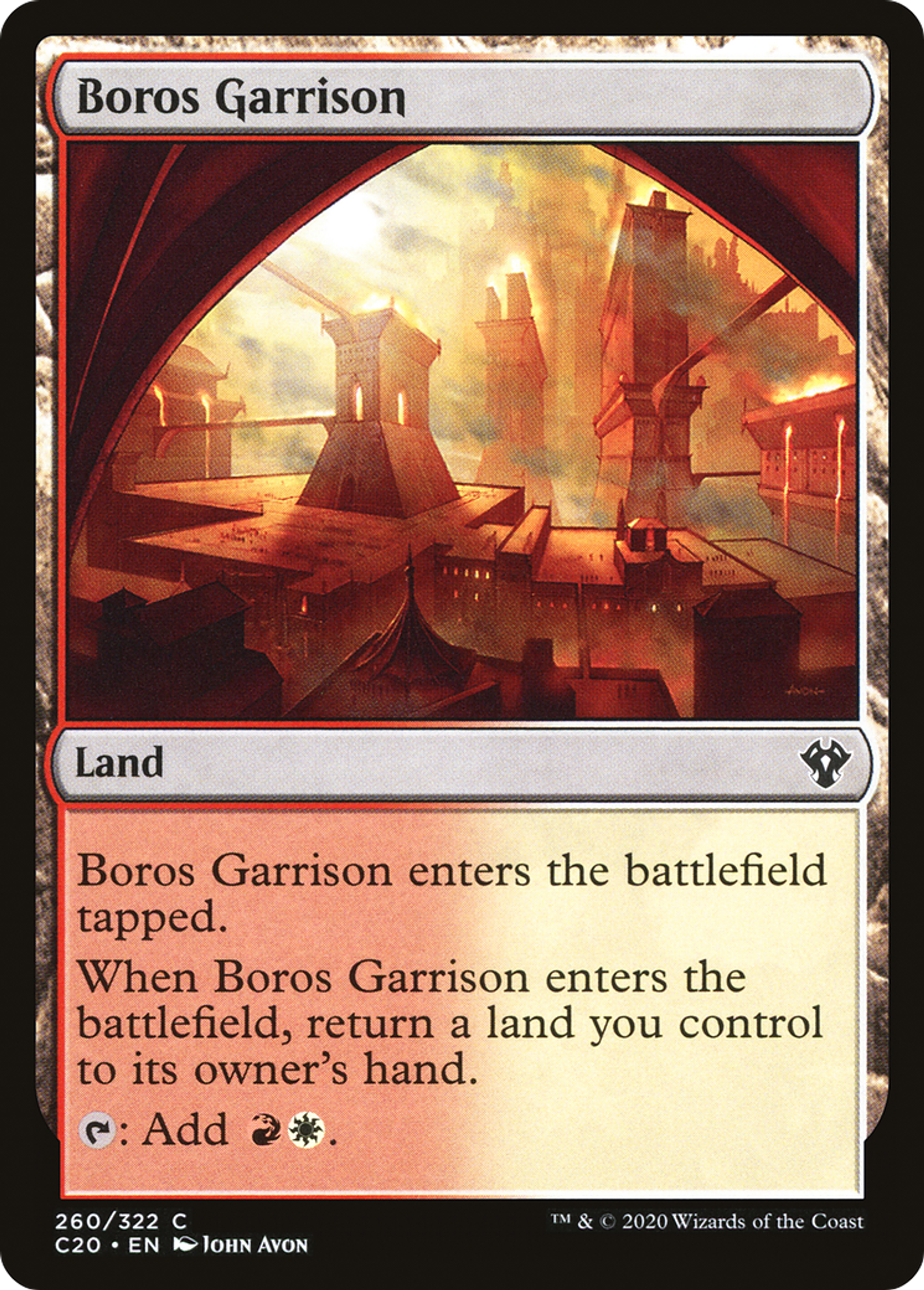 Boros Garrison — Commander 2020 — Magic: The Gathering