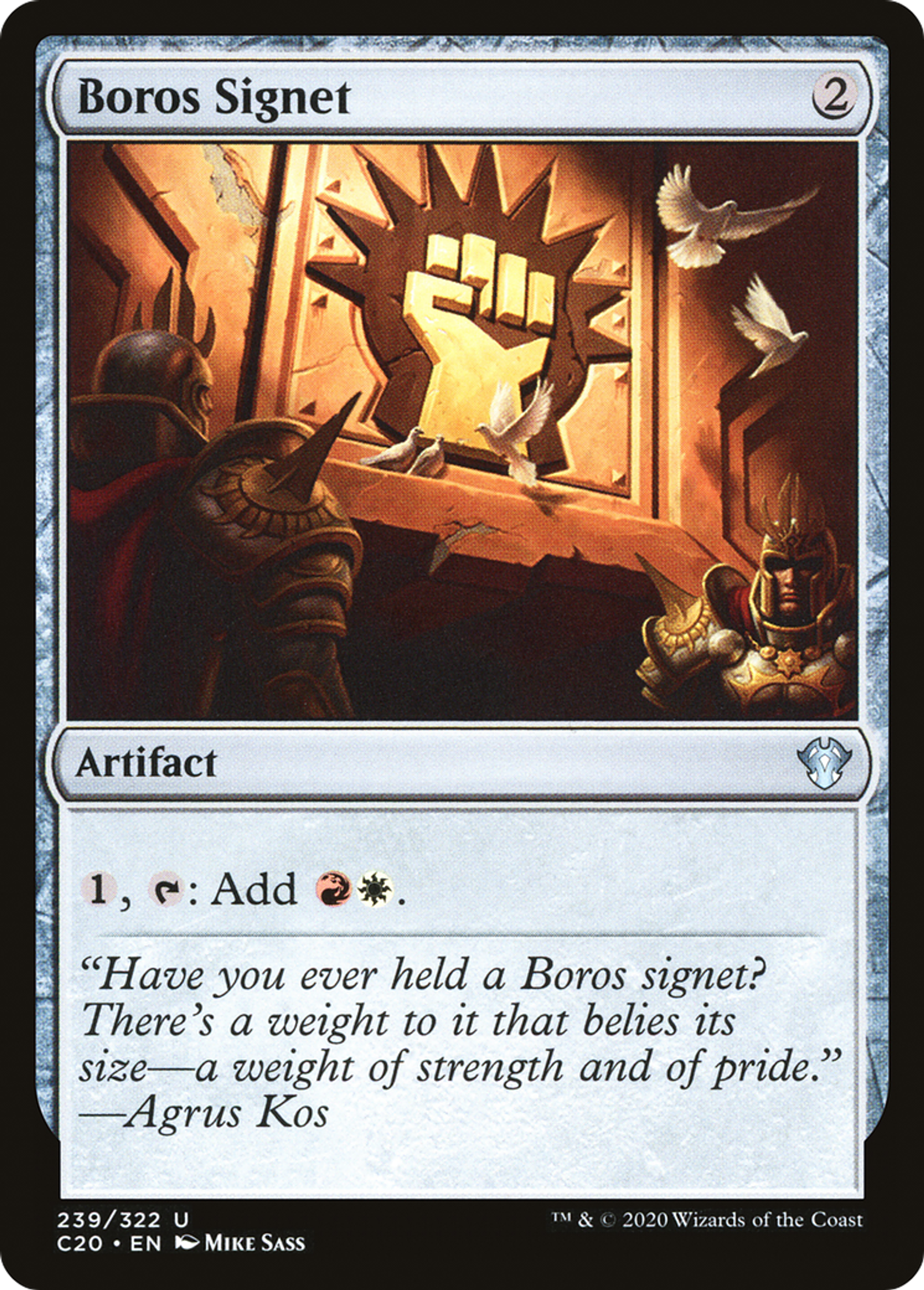 Boros Signet — Commander 2020 — Magic: The Gathering
