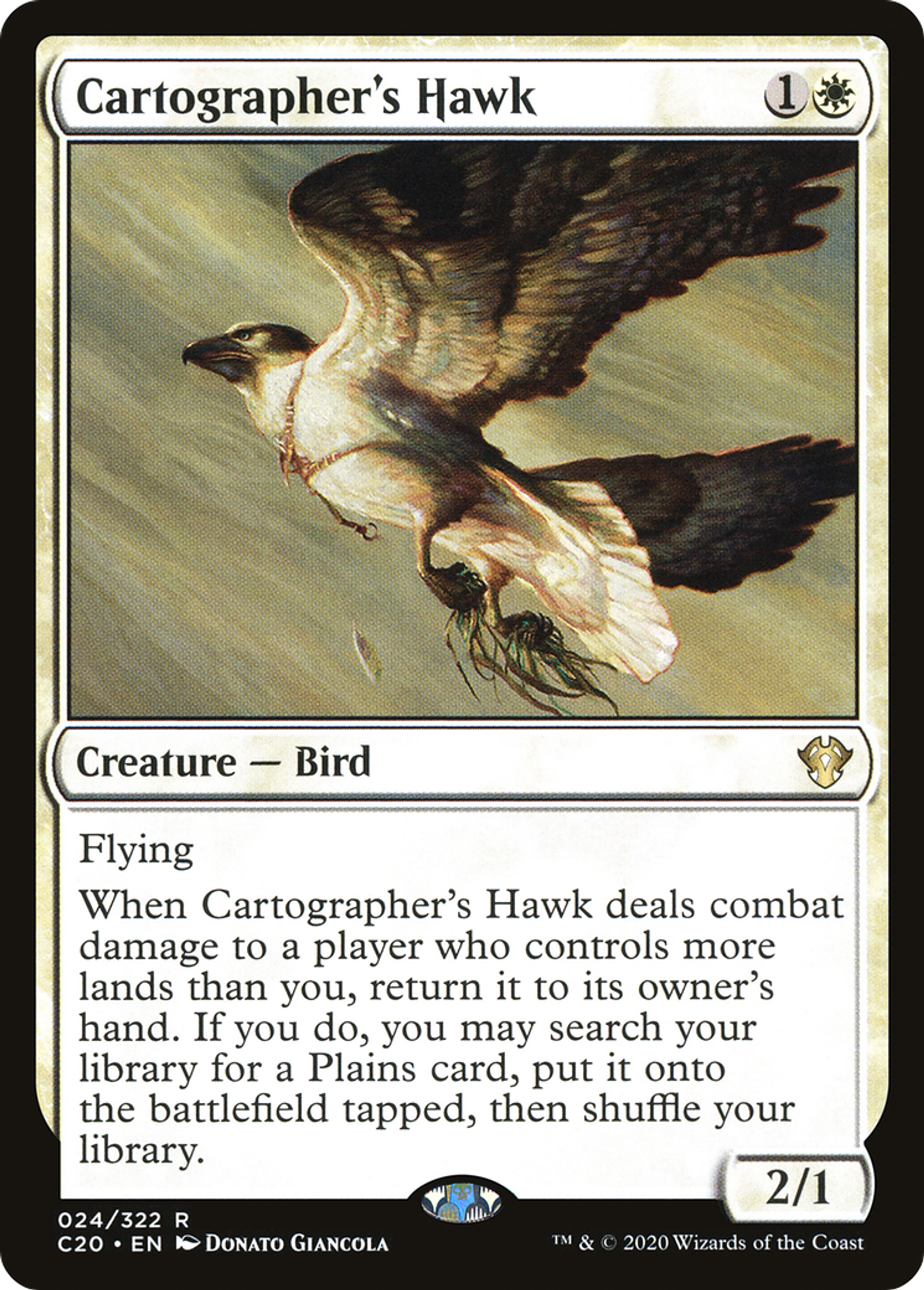 Cartographer's Hawk — Commander 2020 — Magic: The Gathering