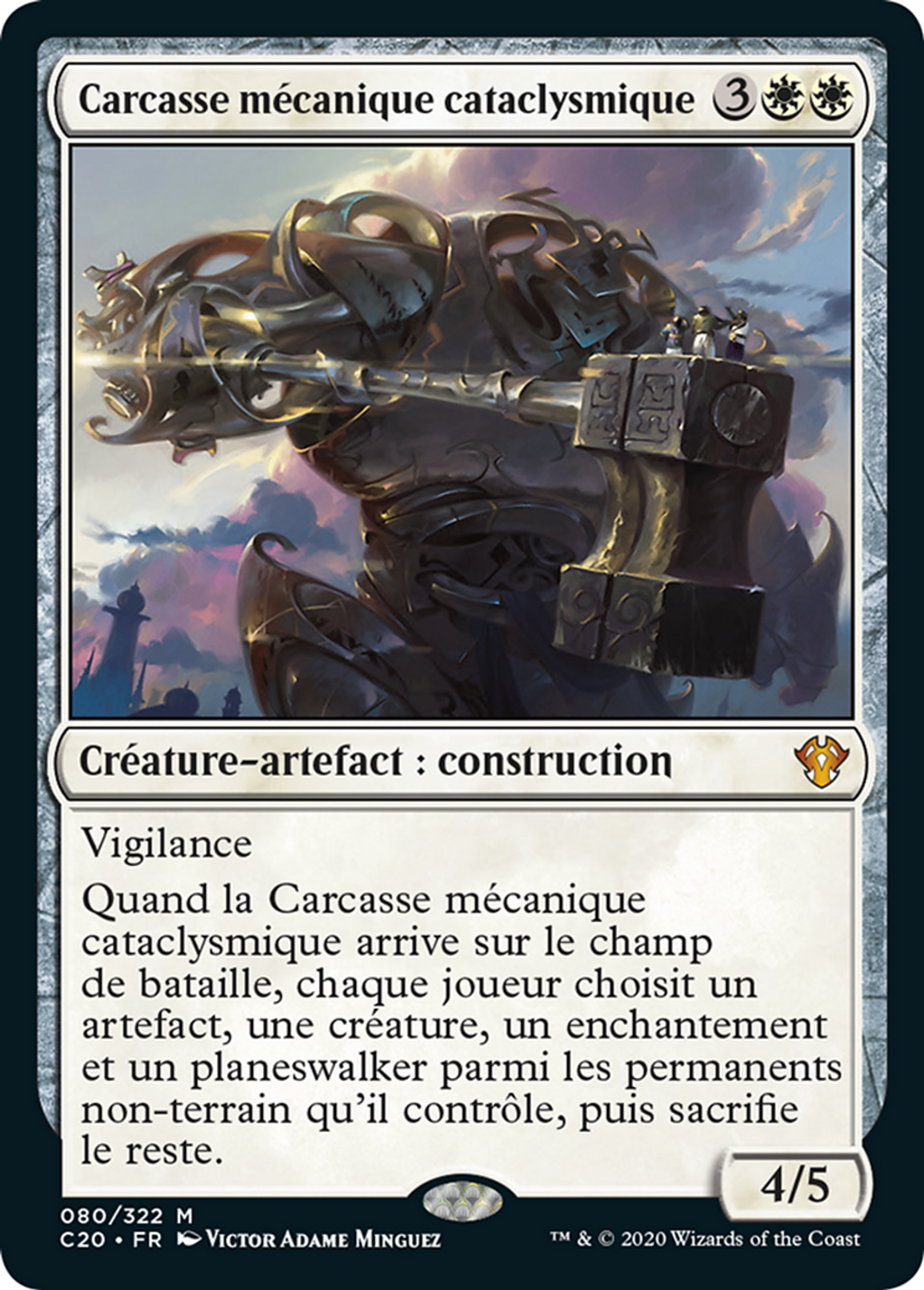 Carcasse mécanique cataclysmique — Commander 2020 — Magic: The Gathering