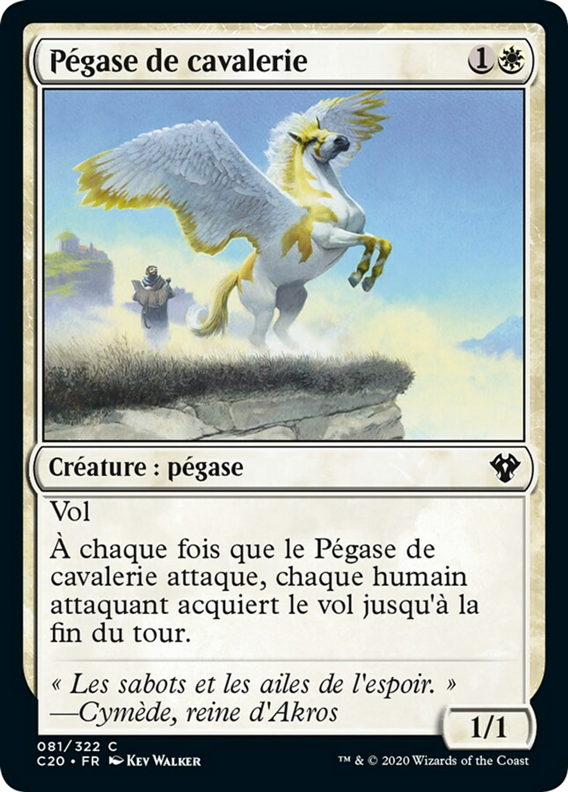 Pégase de cavalerie — Commander 2020 — Magic: The Gathering
