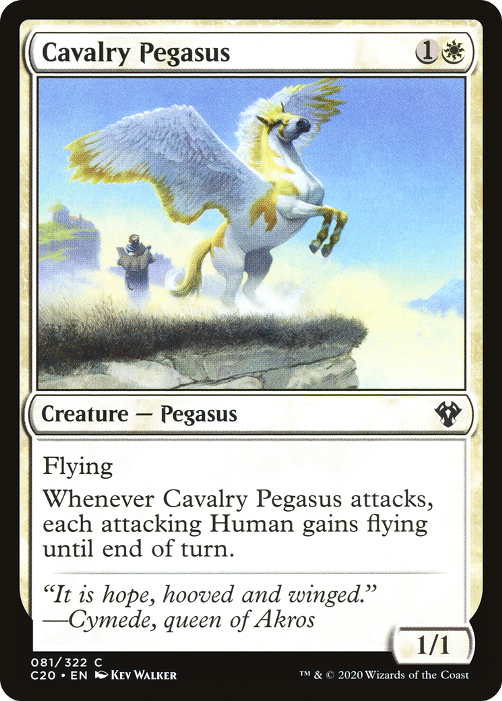 Cavalry Pegasus — Commander 2020 — Magic: The Gathering