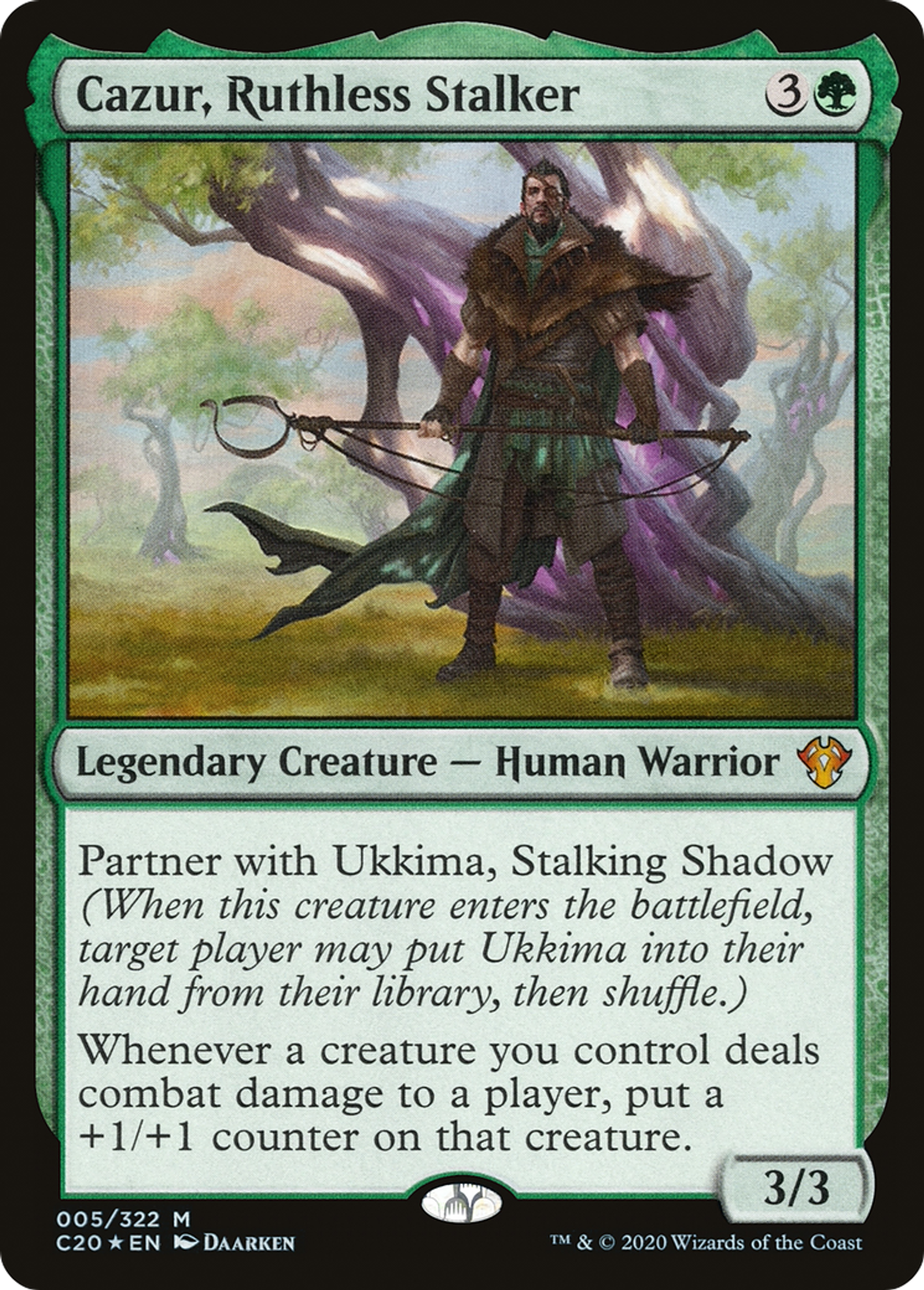 Cazur, Ruthless Stalker — Commander 2020 — Magic: The Gathering