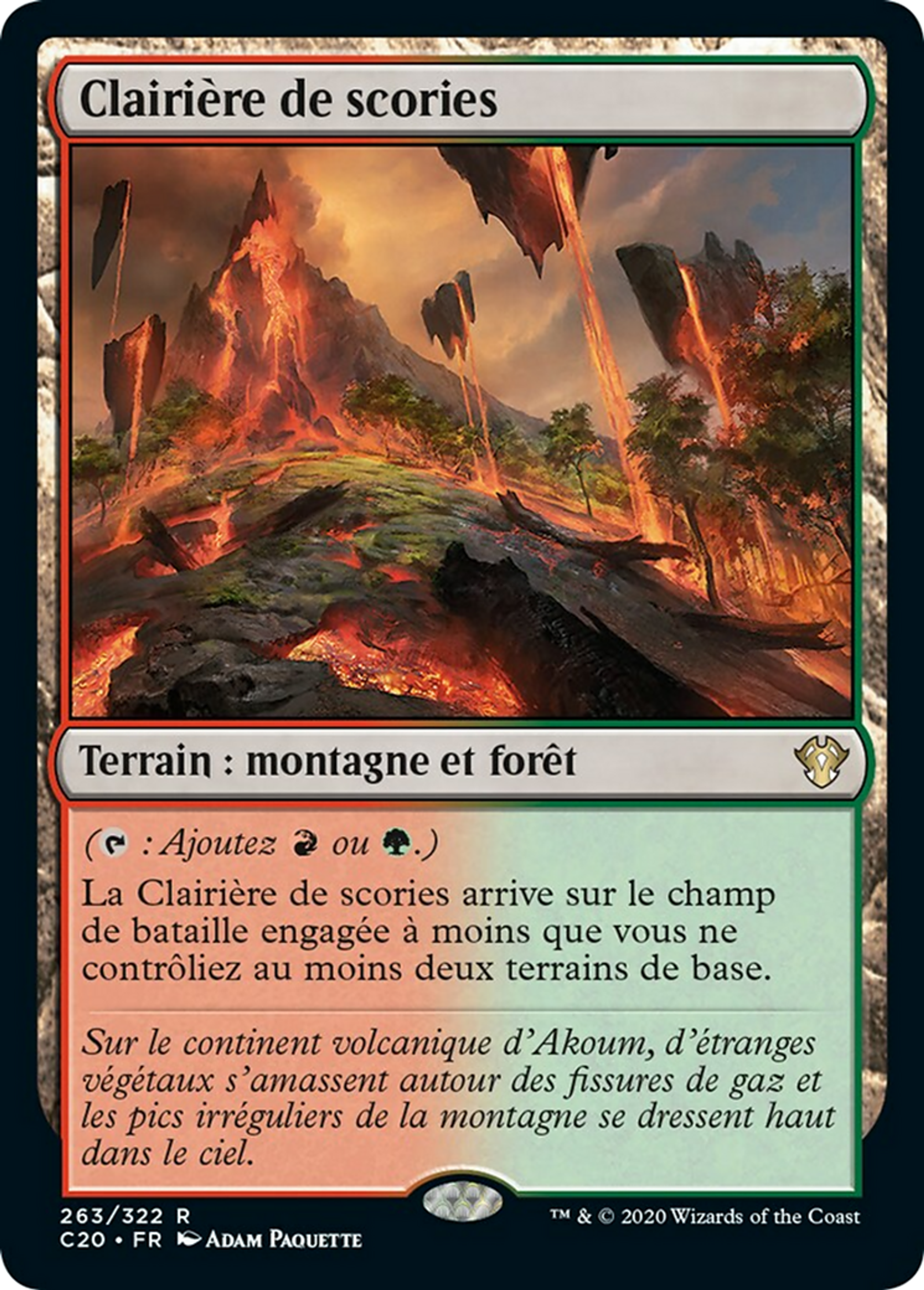 Clairière de scories — Commander 2020 — Magic: The Gathering