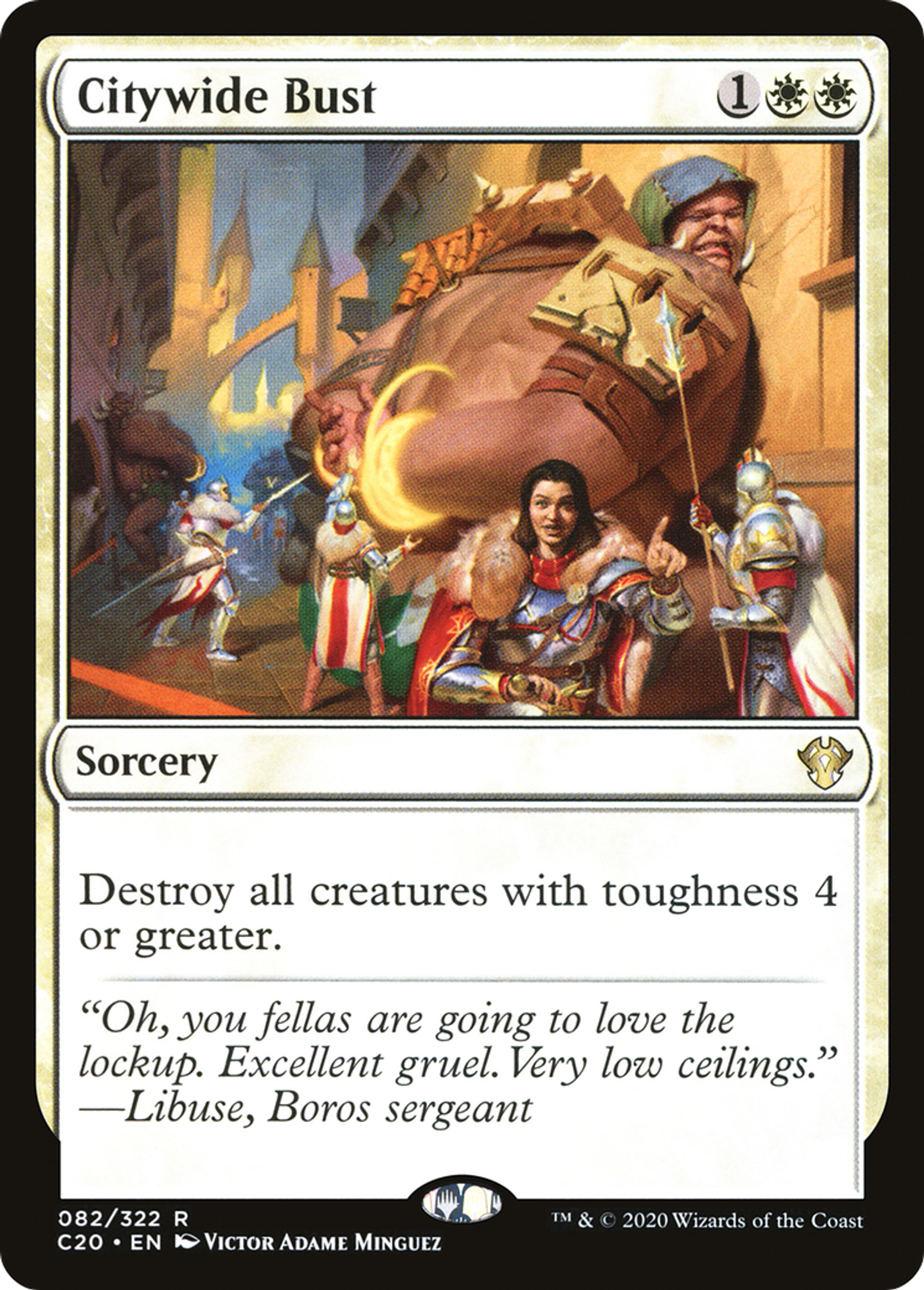 Citywide Bust — Commander 2020 — Magic: The Gathering