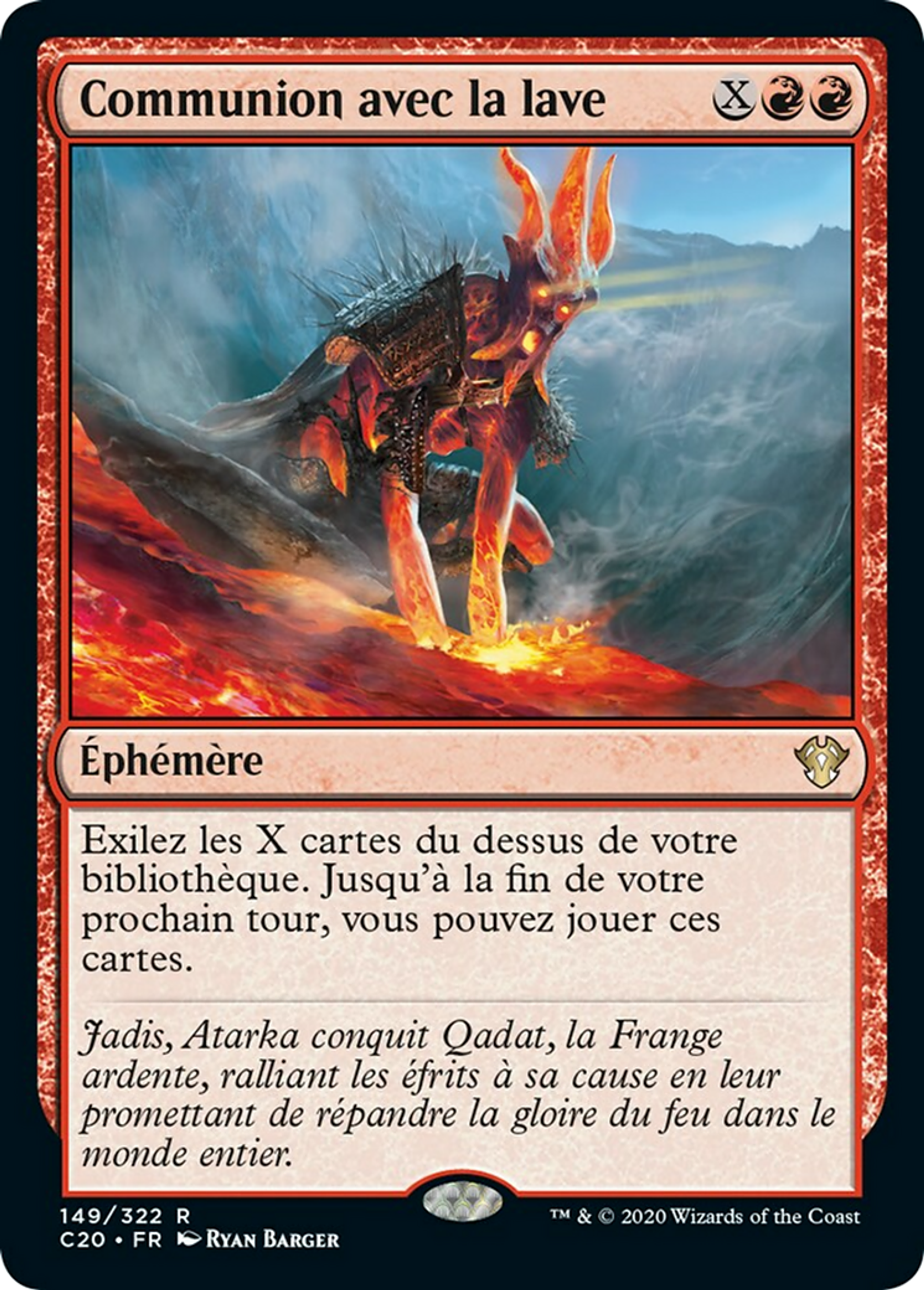 Communion avec la lave — Commander 2020 — Magic: The Gathering