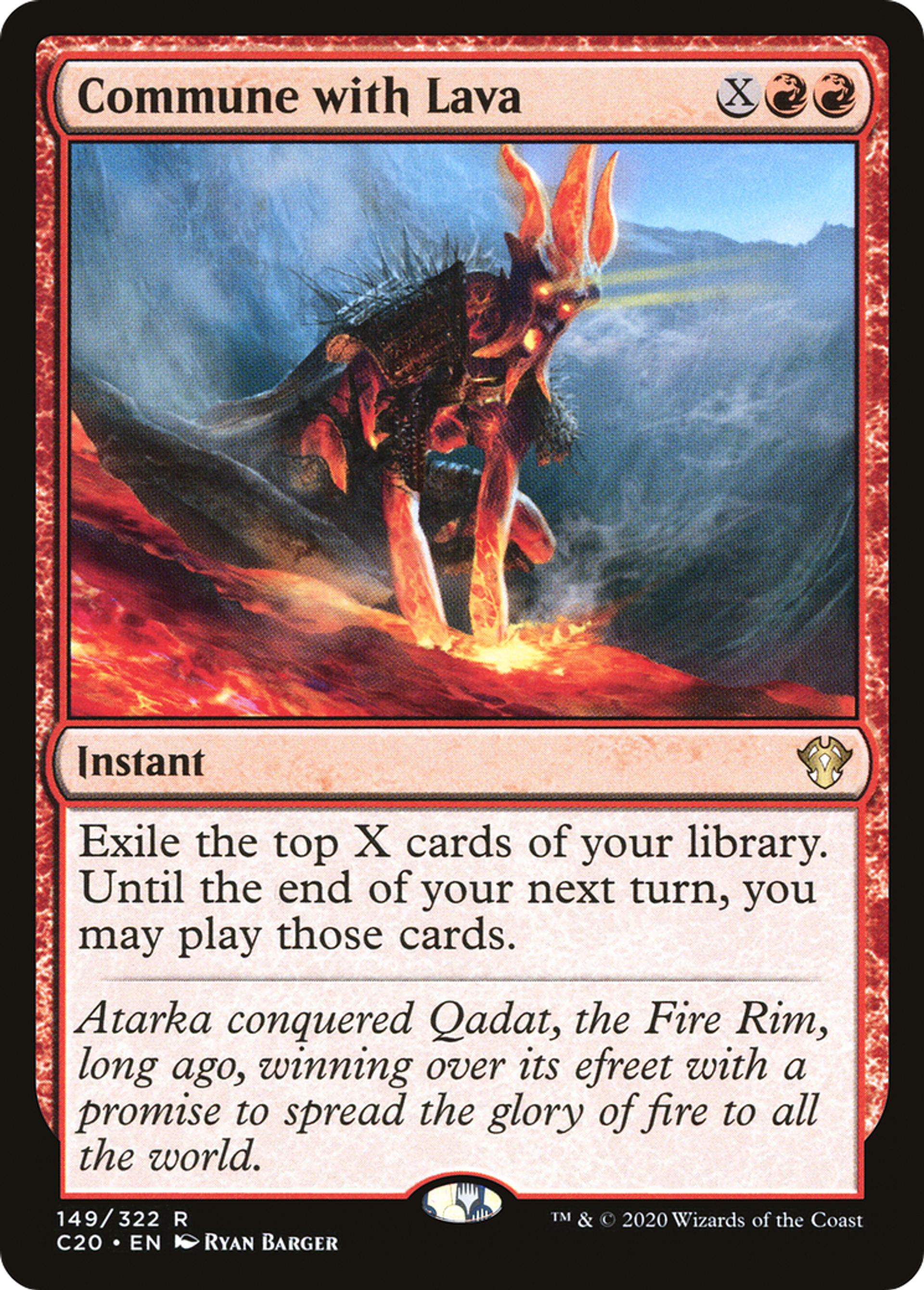 Commune with Lava — Commander 2020 — Magic: The Gathering