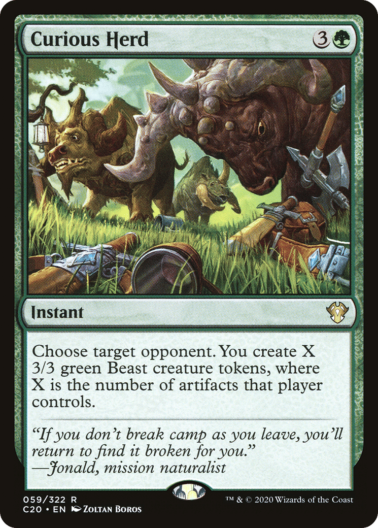 Curious Herd — Commander 2020 — Magic: The Gathering