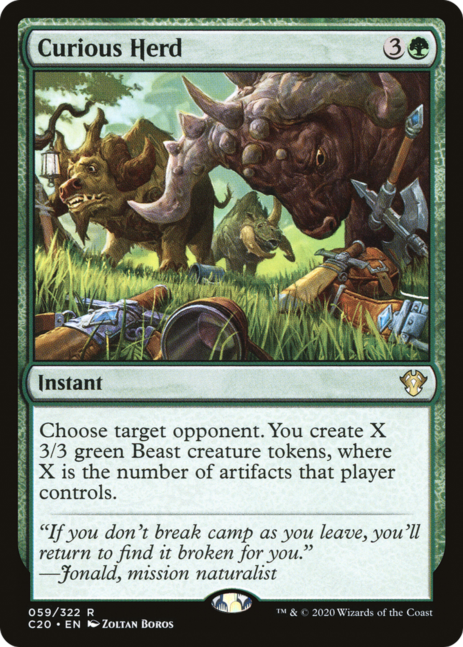 Curious Herd — Commander 2020 — Magic: The Gathering
