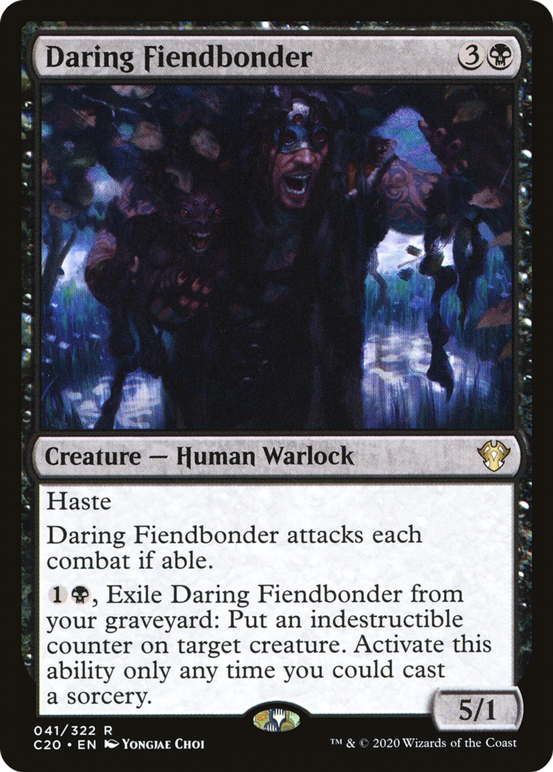 Daring Fiendbonder — Commander 2020 — Magic: The Gathering