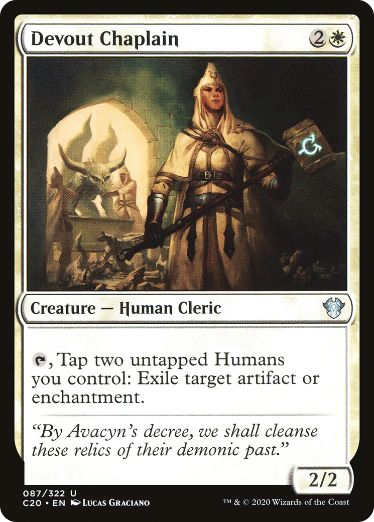 Devout Chaplain — Commander 2020 — Magic: The Gathering