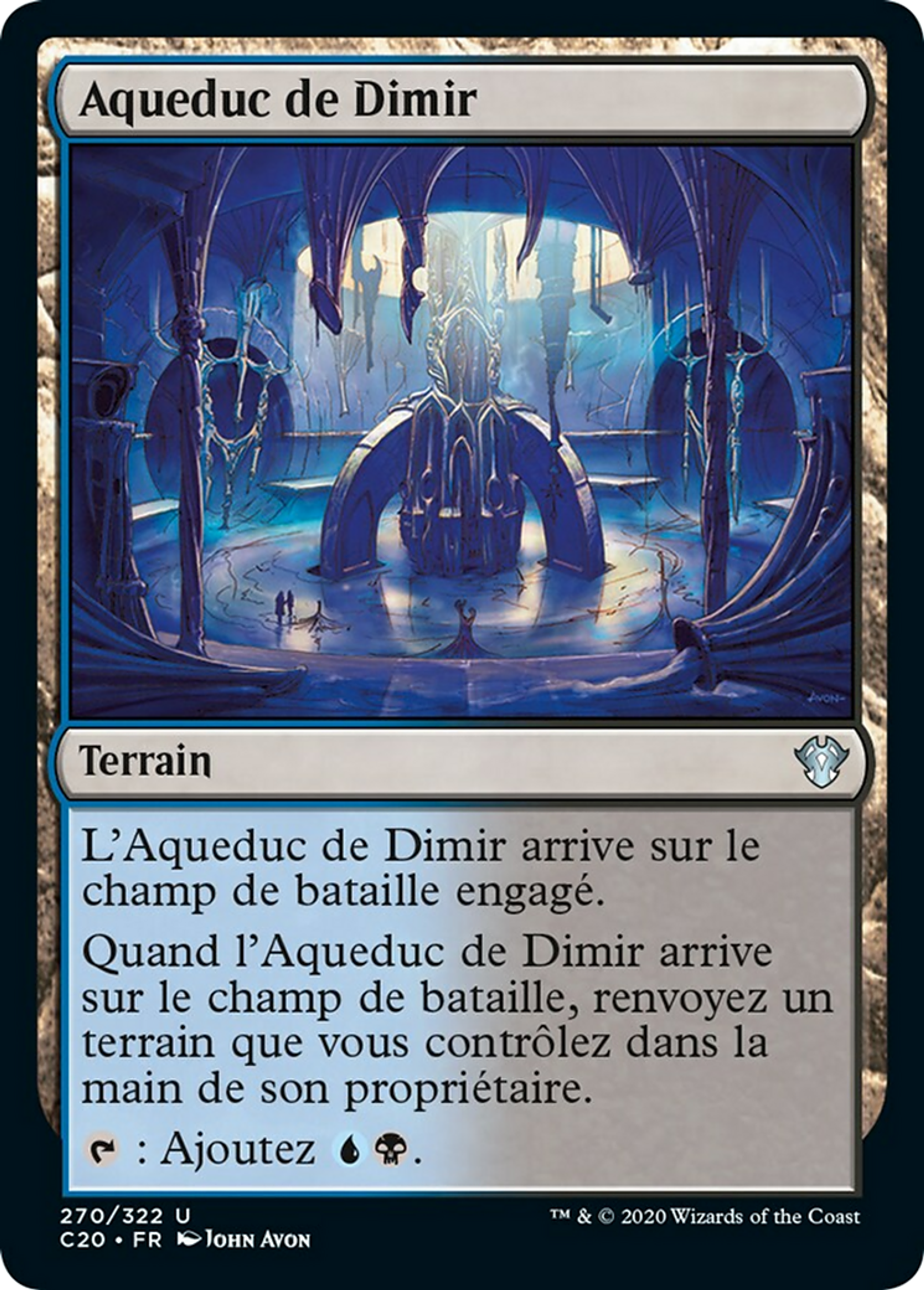 Aqueduc de Dimir — Commander 2020 — Magic: The Gathering