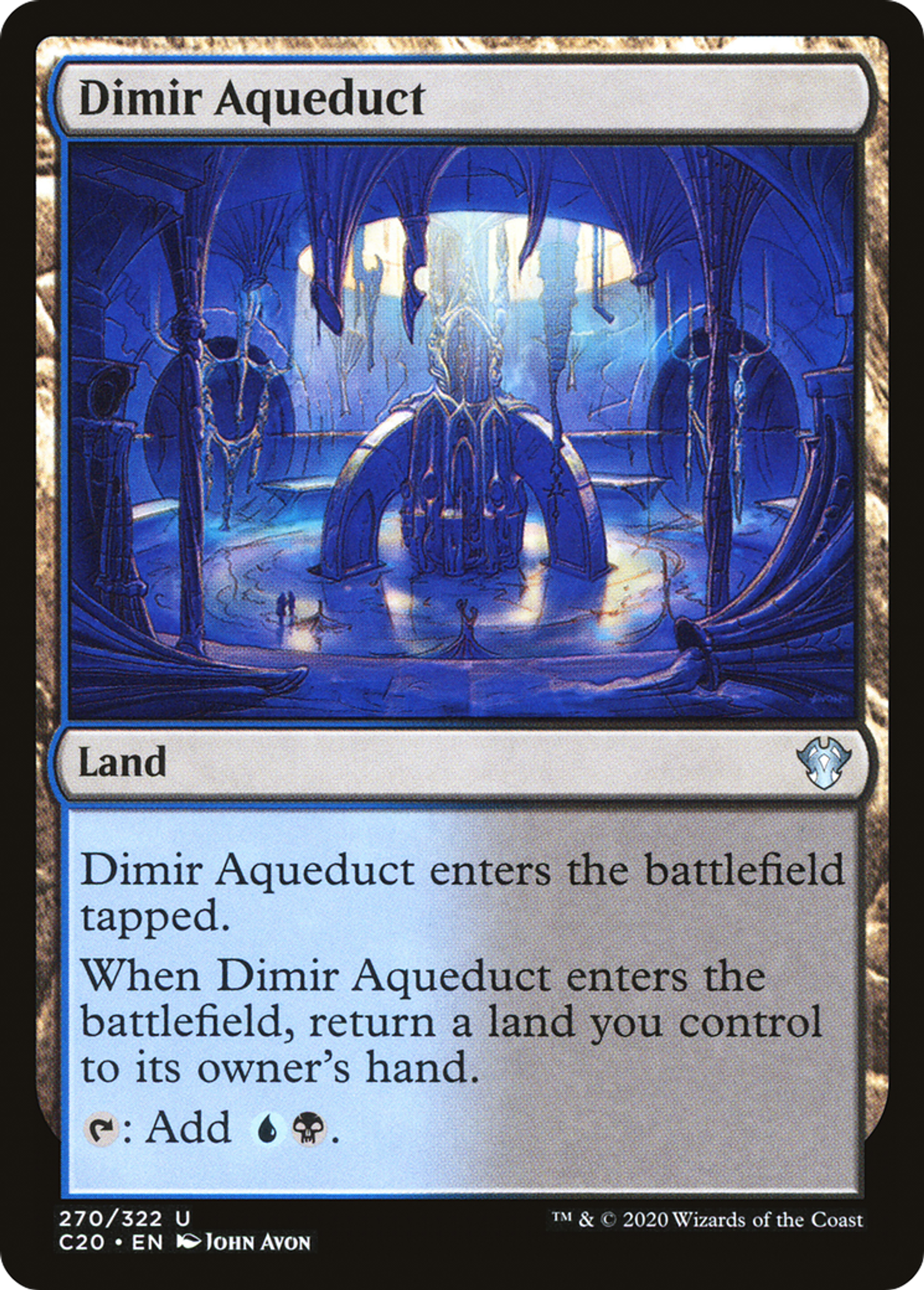 Dimir Aqueduct — Commander 2020 — Magic: The Gathering