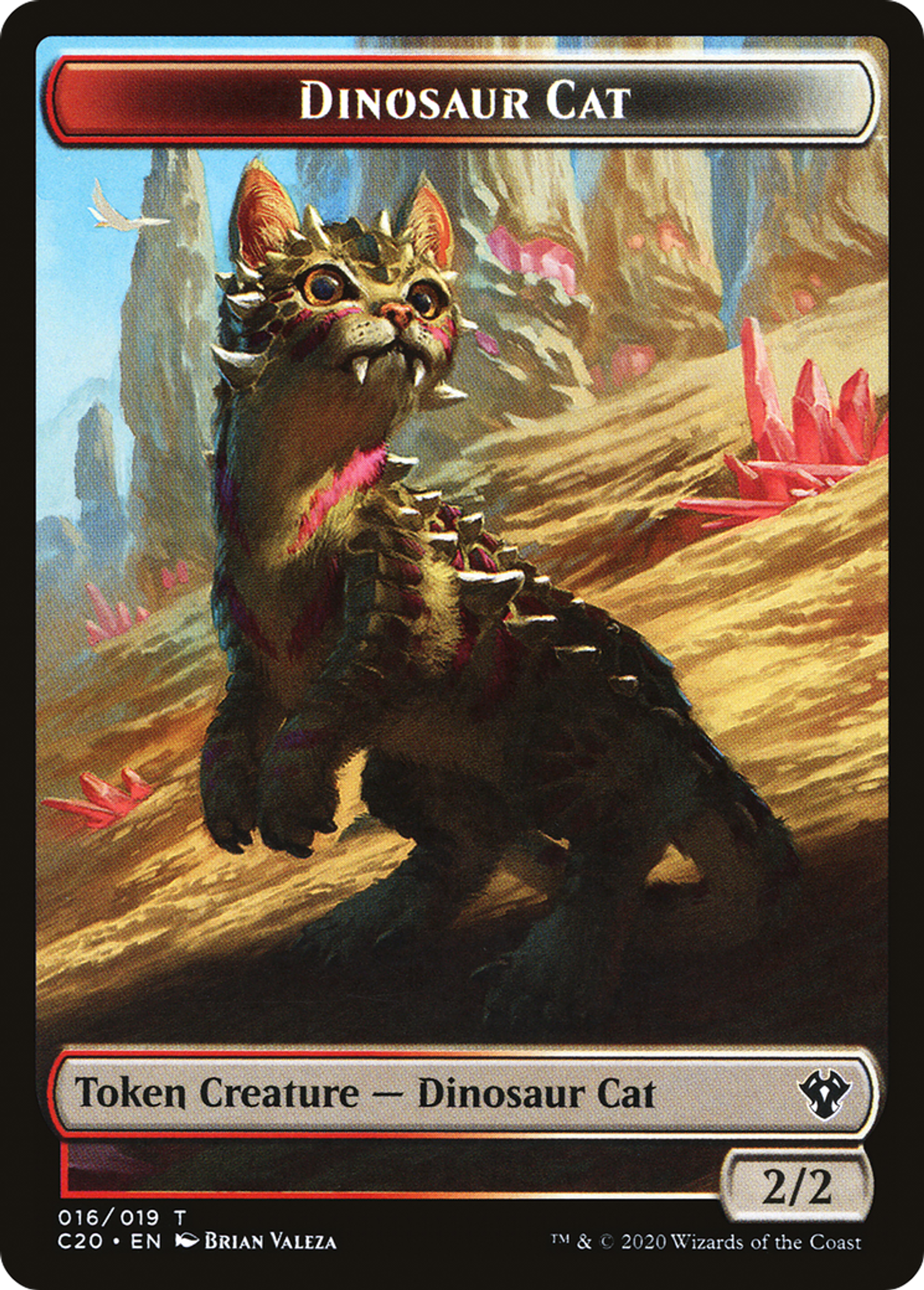 Dinosaur Cat — Commander 2020 — Magic: The Gathering