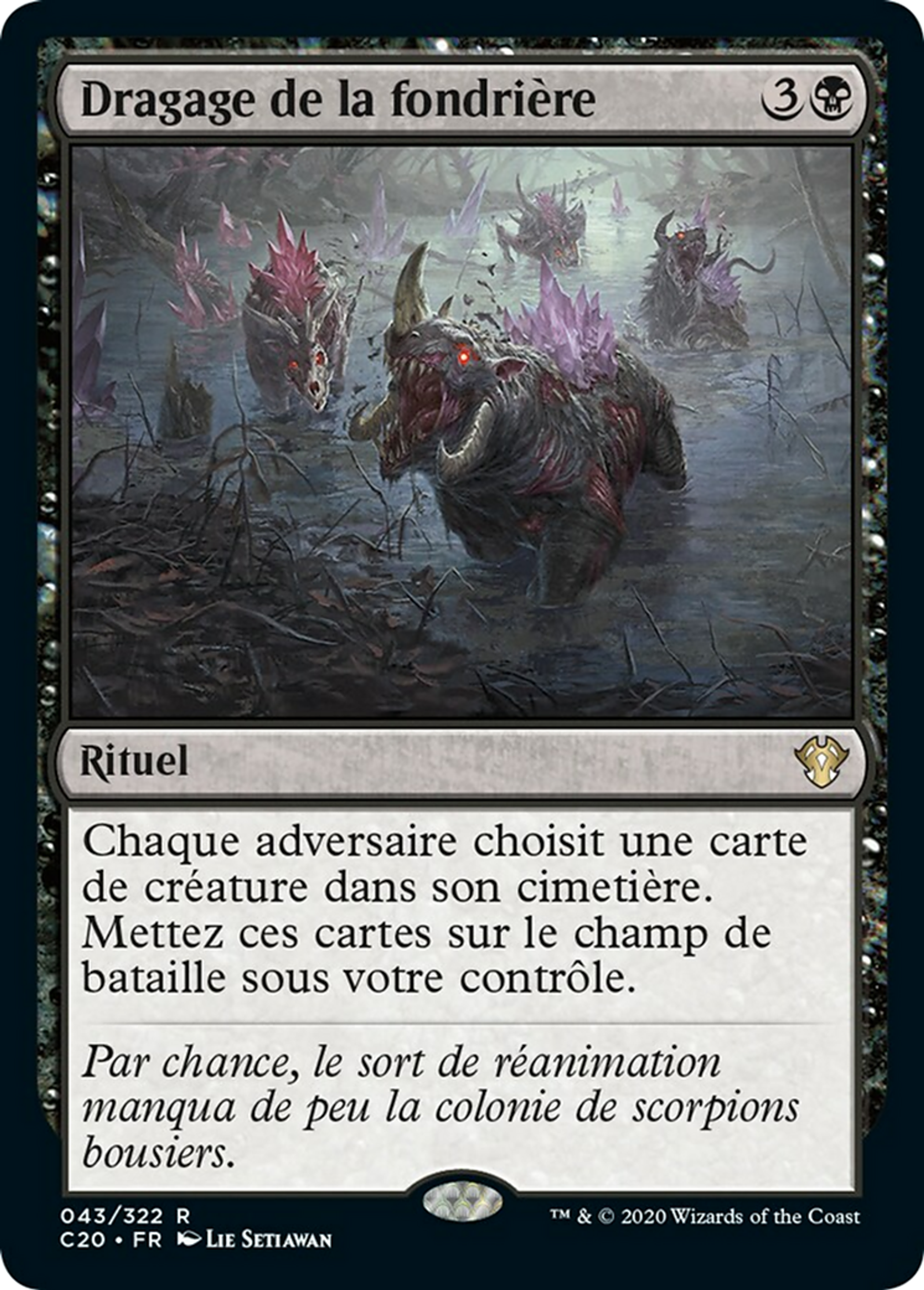 Dragage de la fondrière — Commander 2020 — Magic: The Gathering