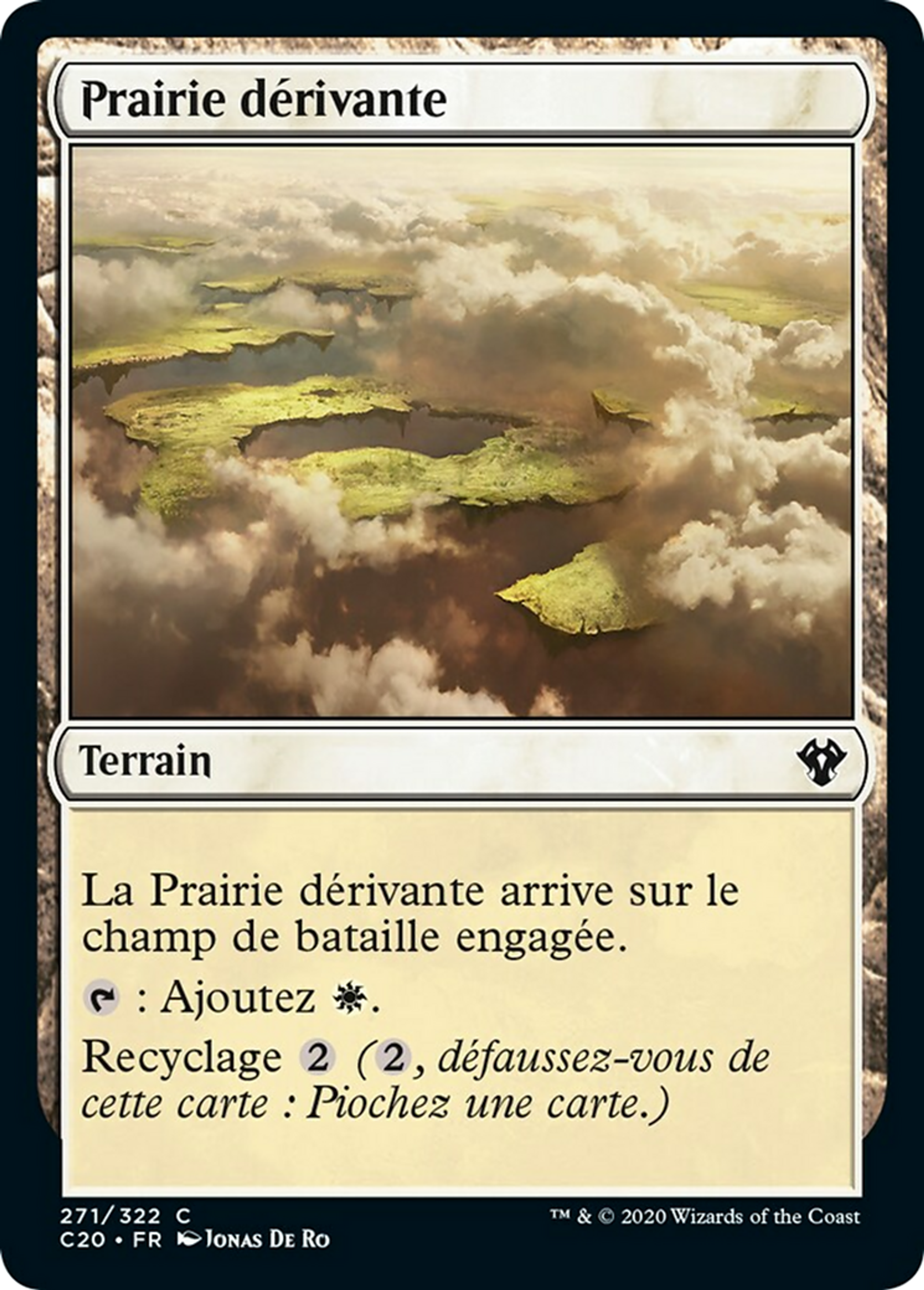 Prairie dérivante — Commander 2020 — Magic: The Gathering