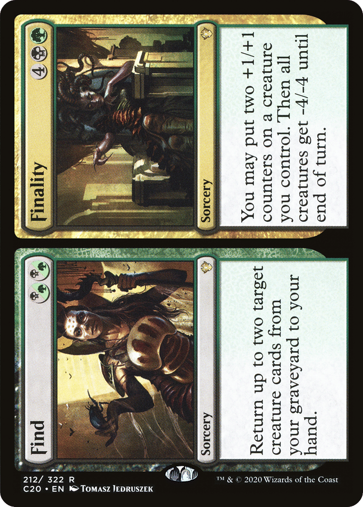 Décèlement // Dessein — Commander 2020 — Magic: The Gathering