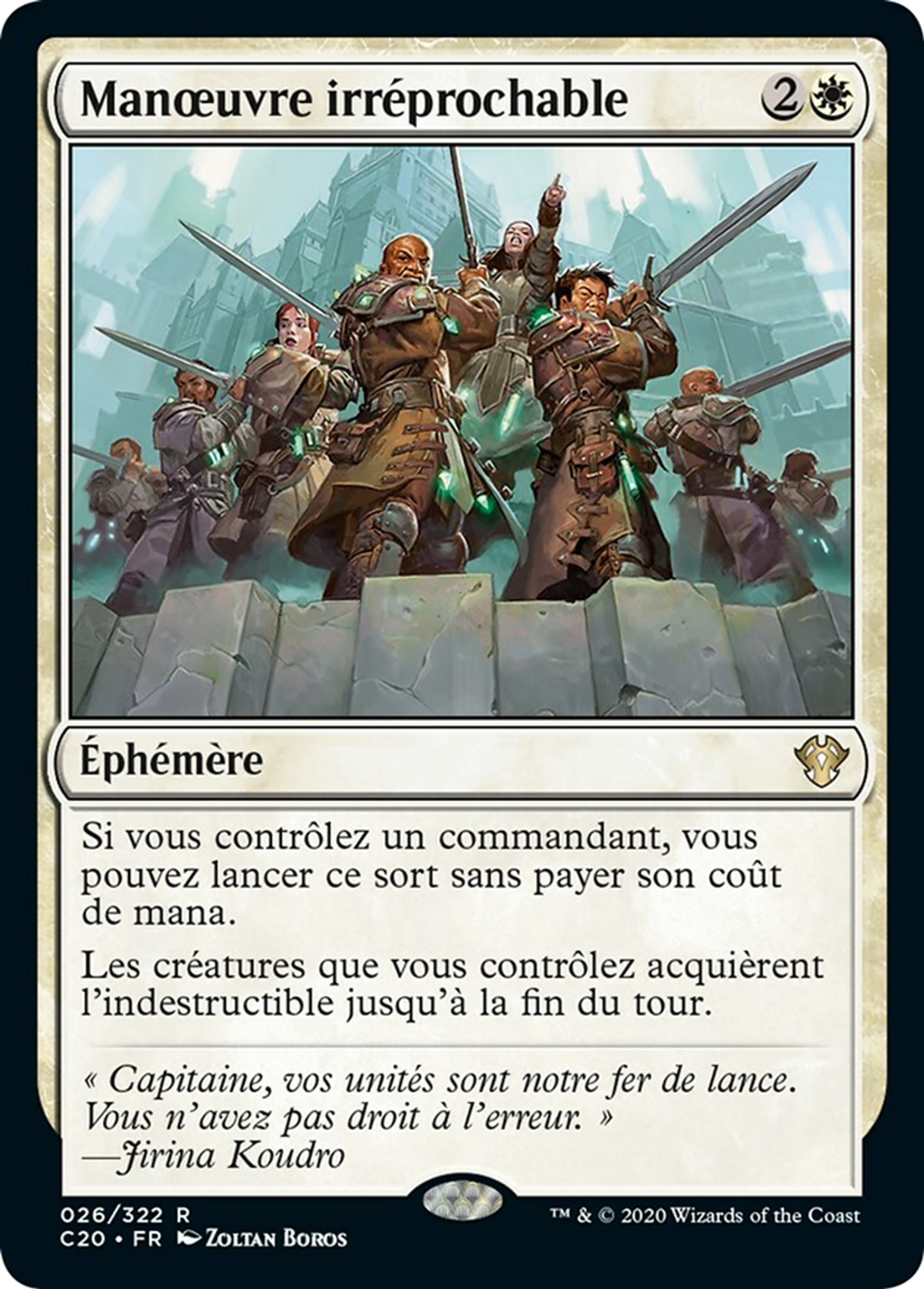 Manœuvre irréprochable — Commander 2020 — Magic: The Gathering